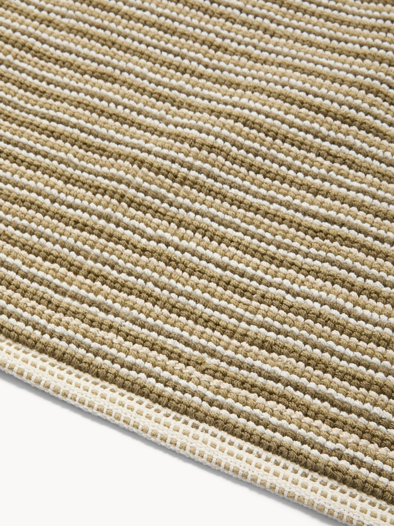 Tappeto bagno millerighe in cotone - Prezzo di lancio, Verde, large image number 1