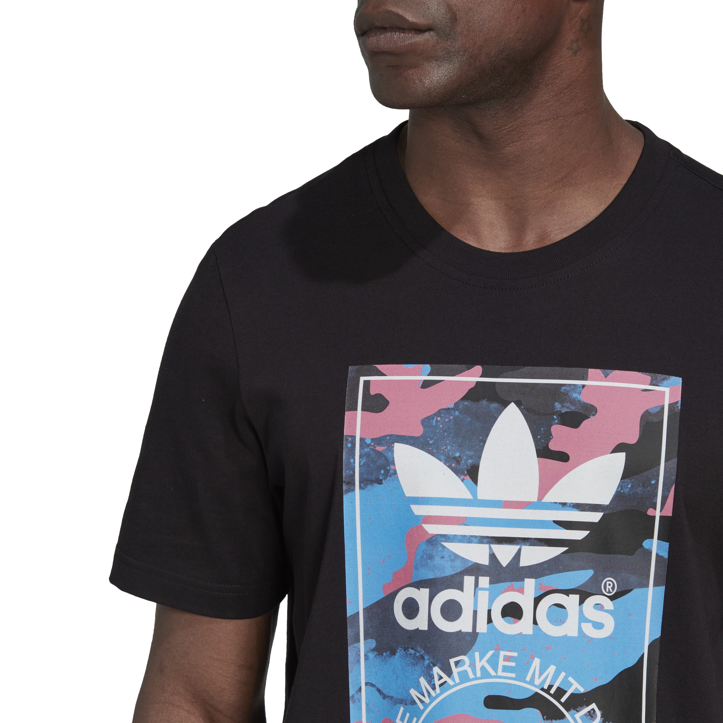 Adidas - Graphic Camo T-shirt, Black, large image number 2