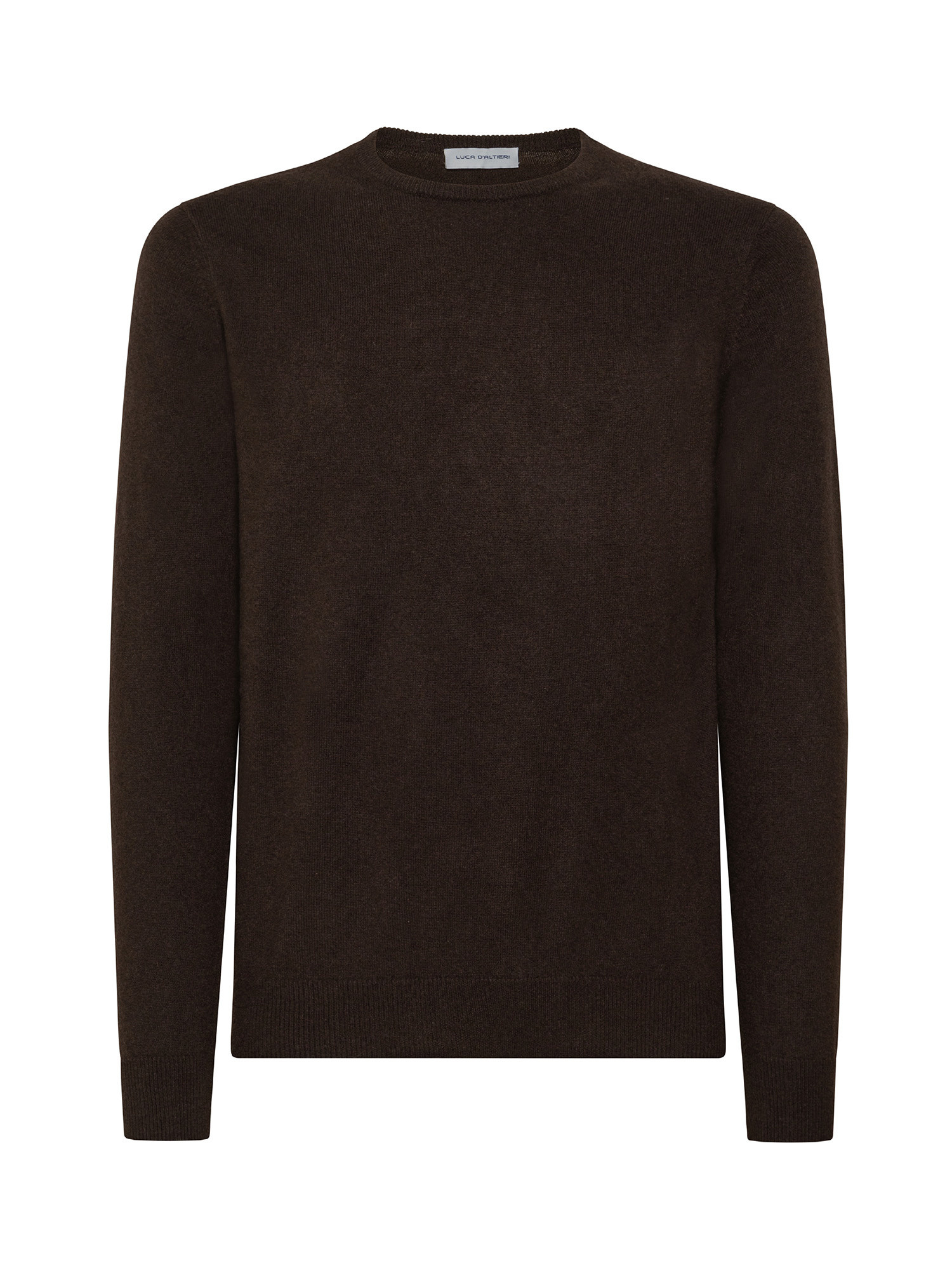 Pure cashmere crewneck pullover, Brown, large image number 0