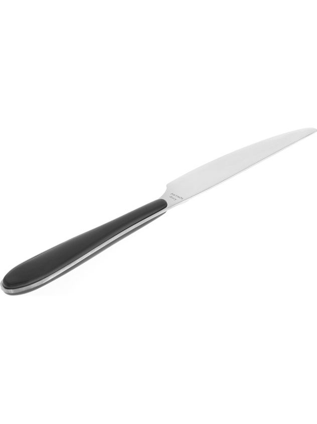 Stainless steel and plastic knife