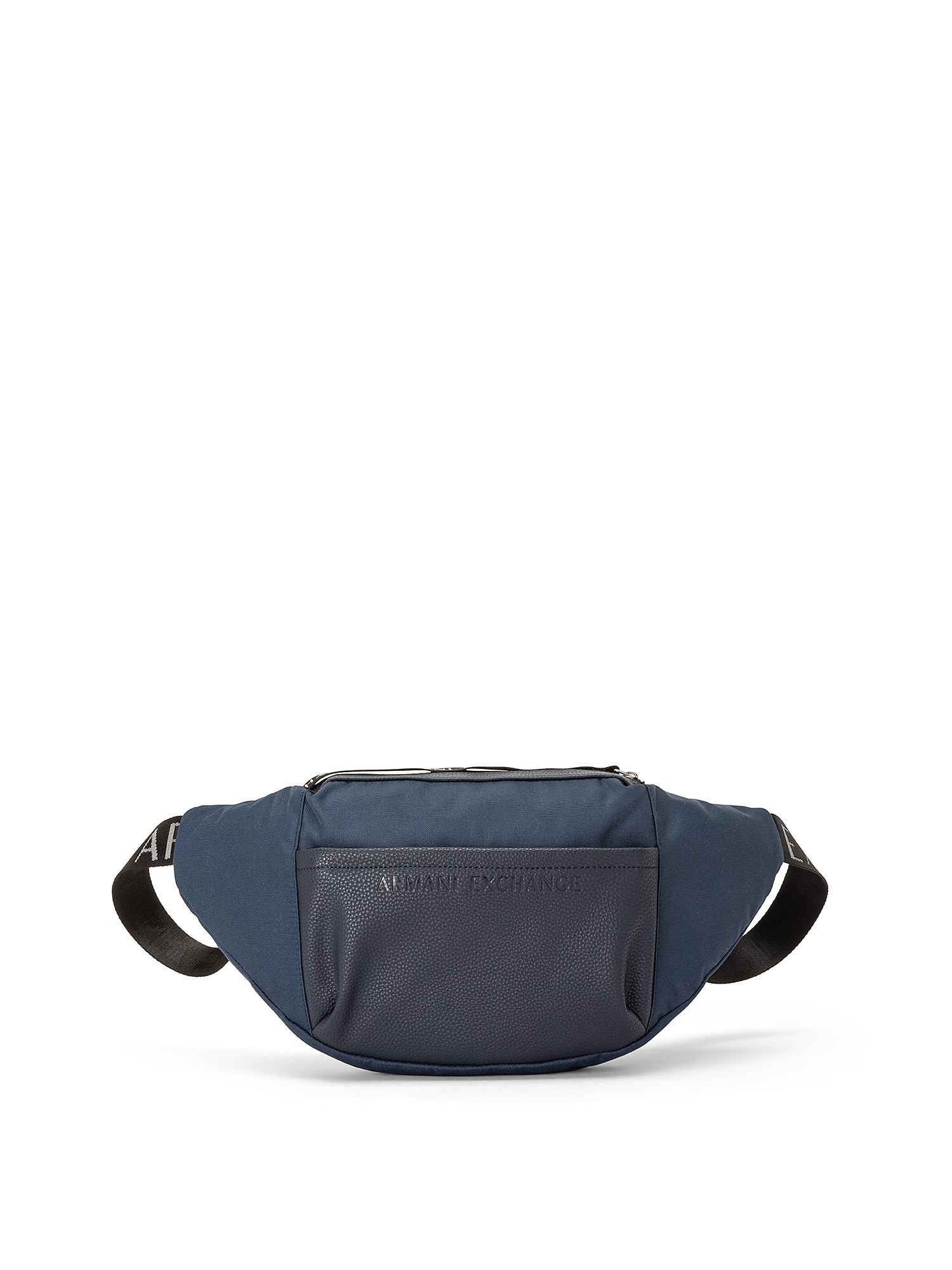 Armani Exchange - Waist bag with logo tape, Blue, large image number 0