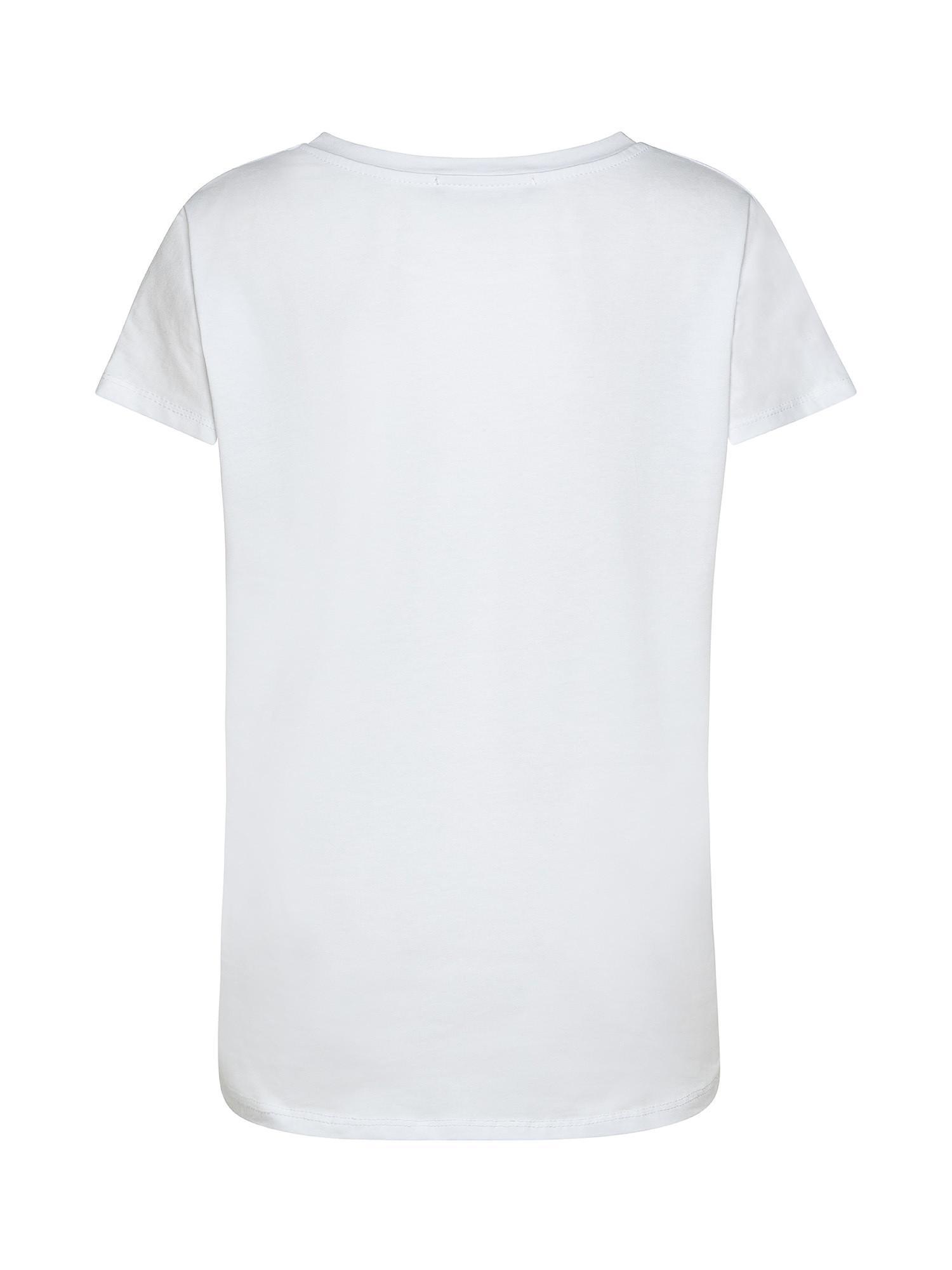 T-shirt con stampa cuori, Bianco, large image number 1