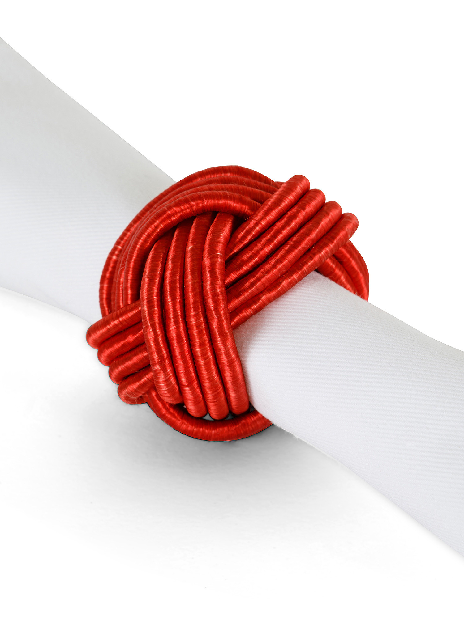 Knot cotton napkin holder, Multicolor, large image number 1