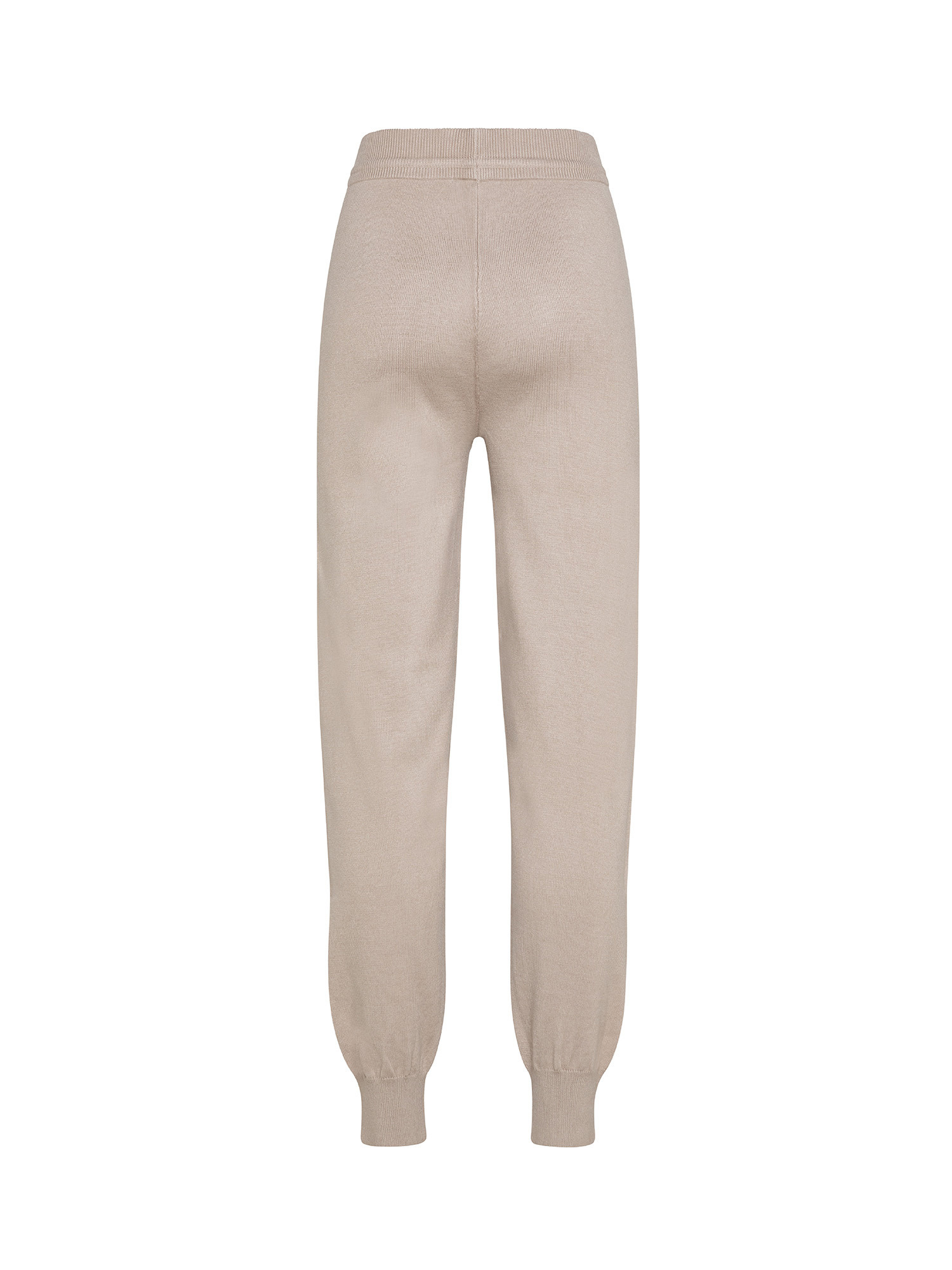 Koan - Pantalone a costine tricot, Beige, large