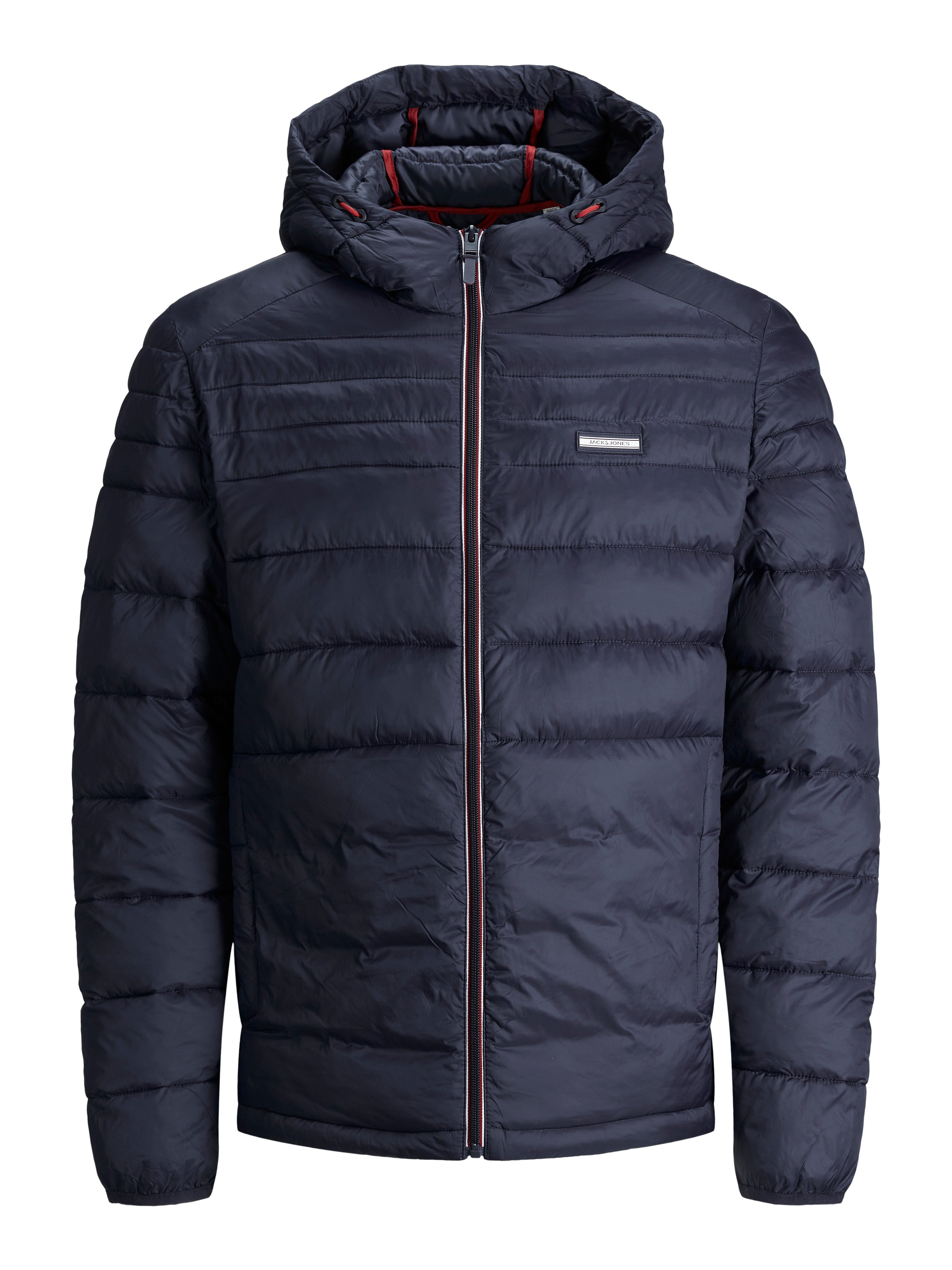 Padded nylon jacket with hood, Blue, large image number 0