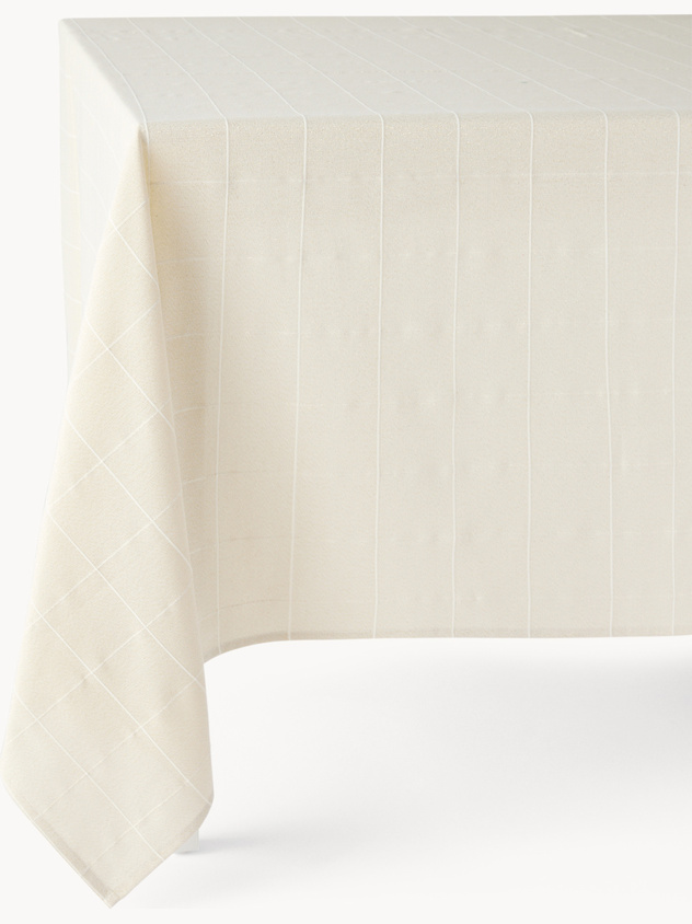 Tovaglia in cotone e lurex motivo check