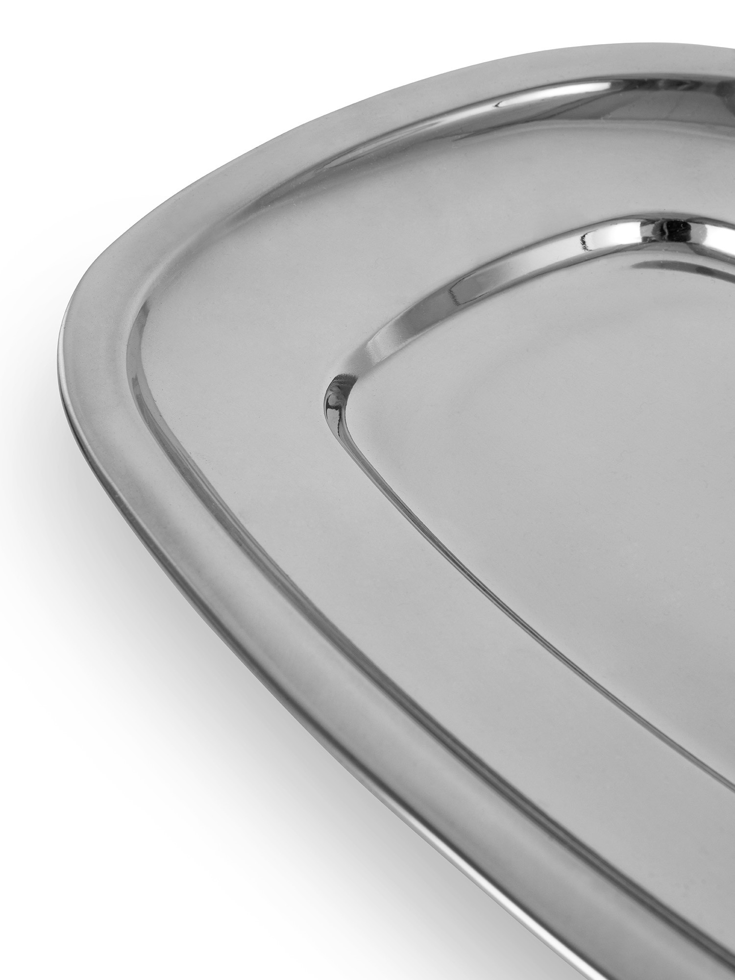 Oval steel tray, Silver Grey, large image number 1