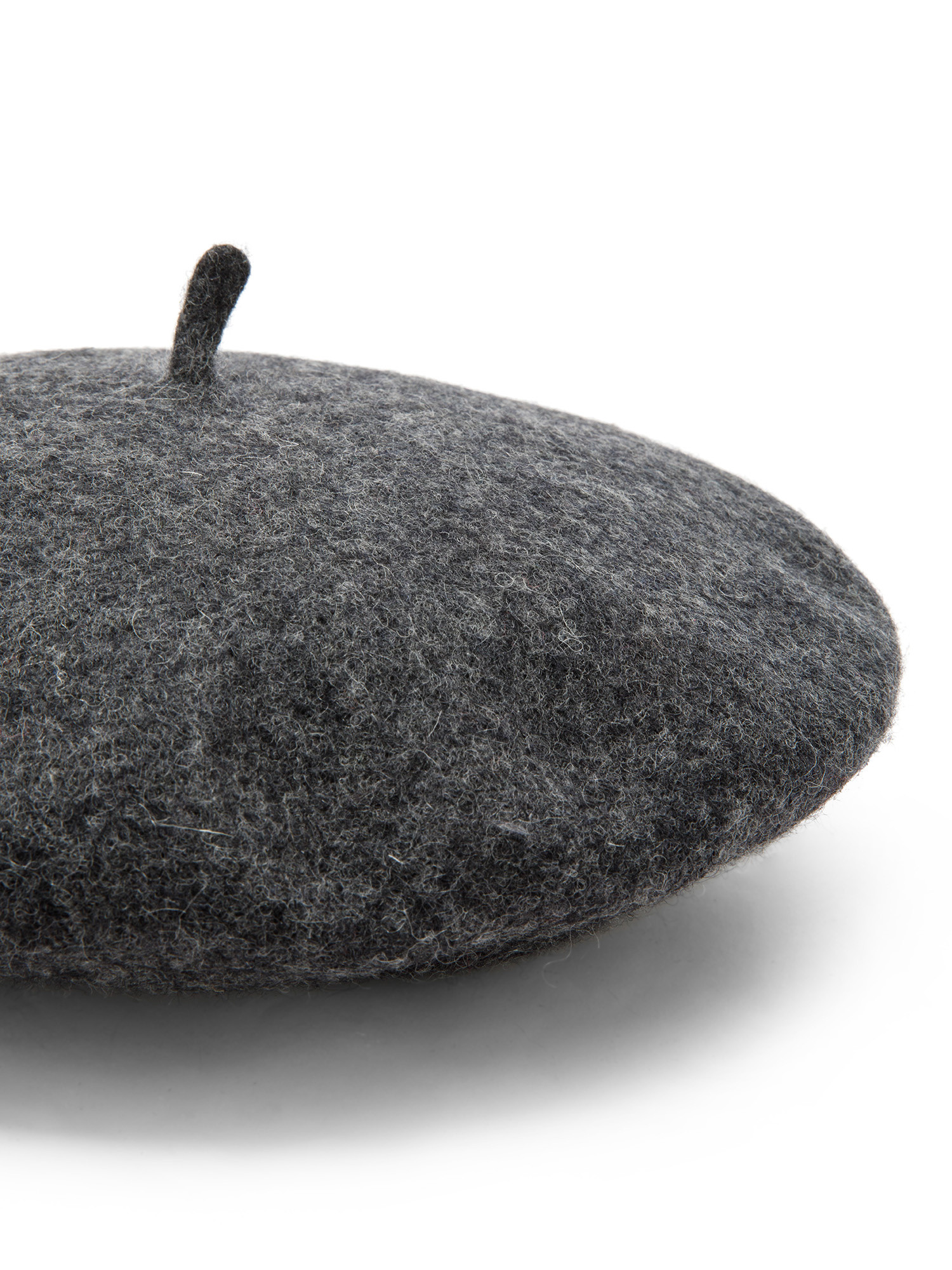 Koan - Pure wool beret, Dark Grey, large image number 1