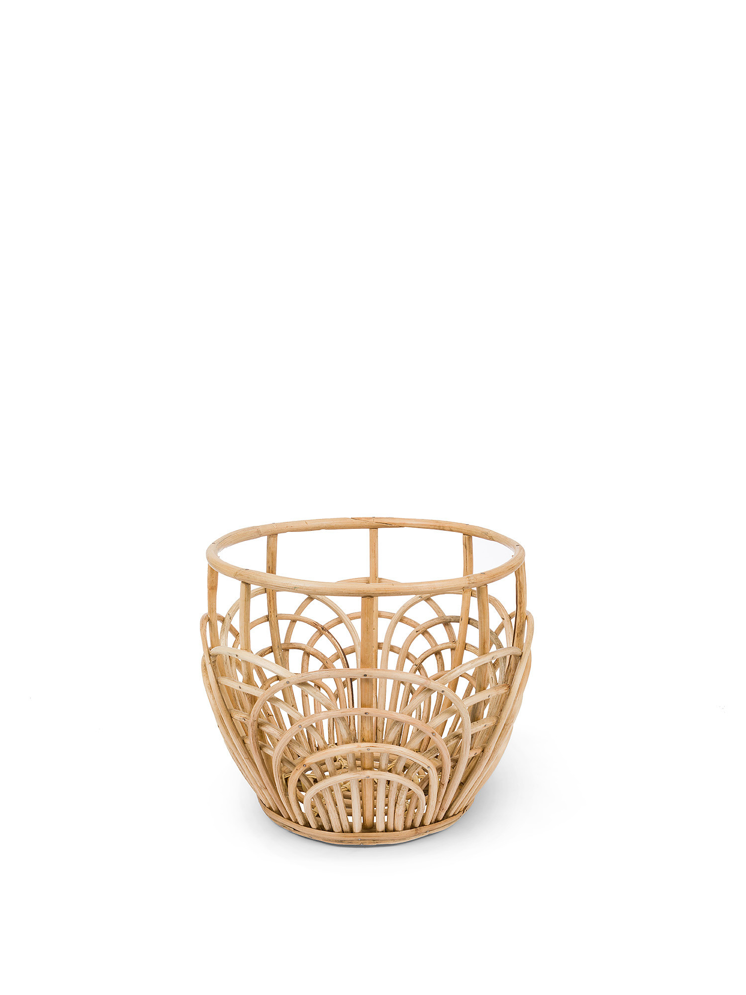 Hand woven basket, Natural, large image number 0