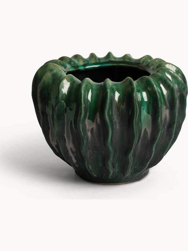 Glazed ceramic vase