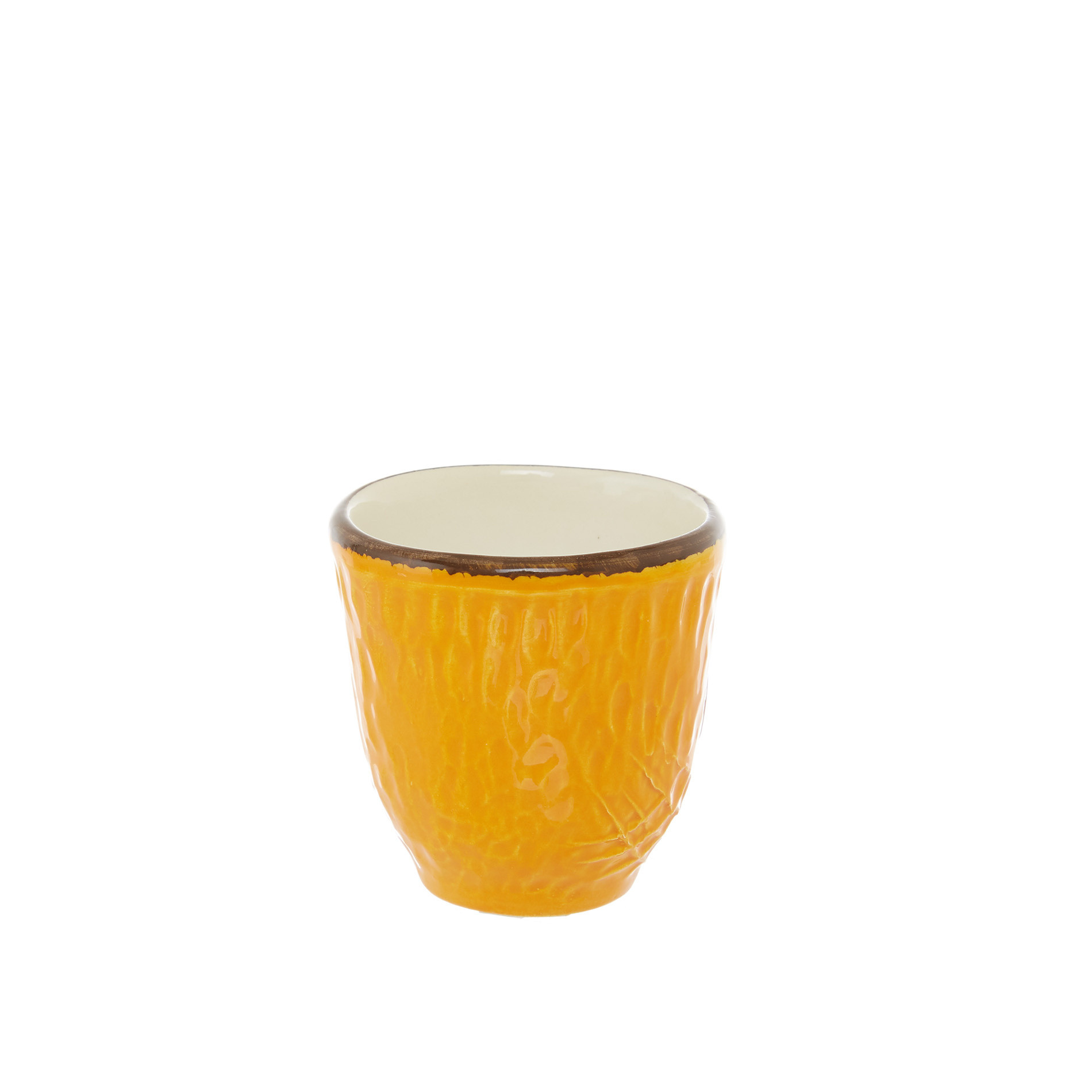 Bicchiere da caffè ceramica artigianale Preta, Giallo, large image number 0