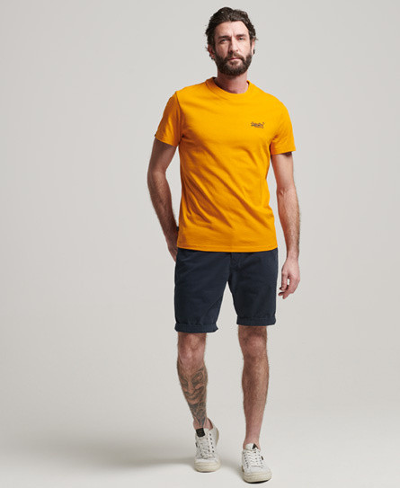Superdry - T-shirt girocollo con logo, Arancione, large image number 2