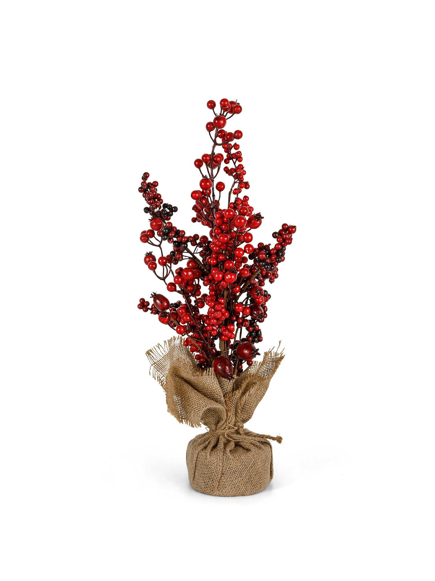 Decorative sapling with red berries, Red, large image number 0