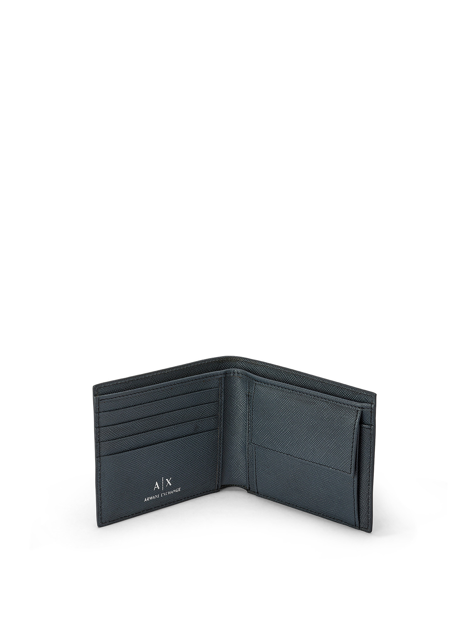Armani Exchange - Leather wallet, Blue, large image number 2