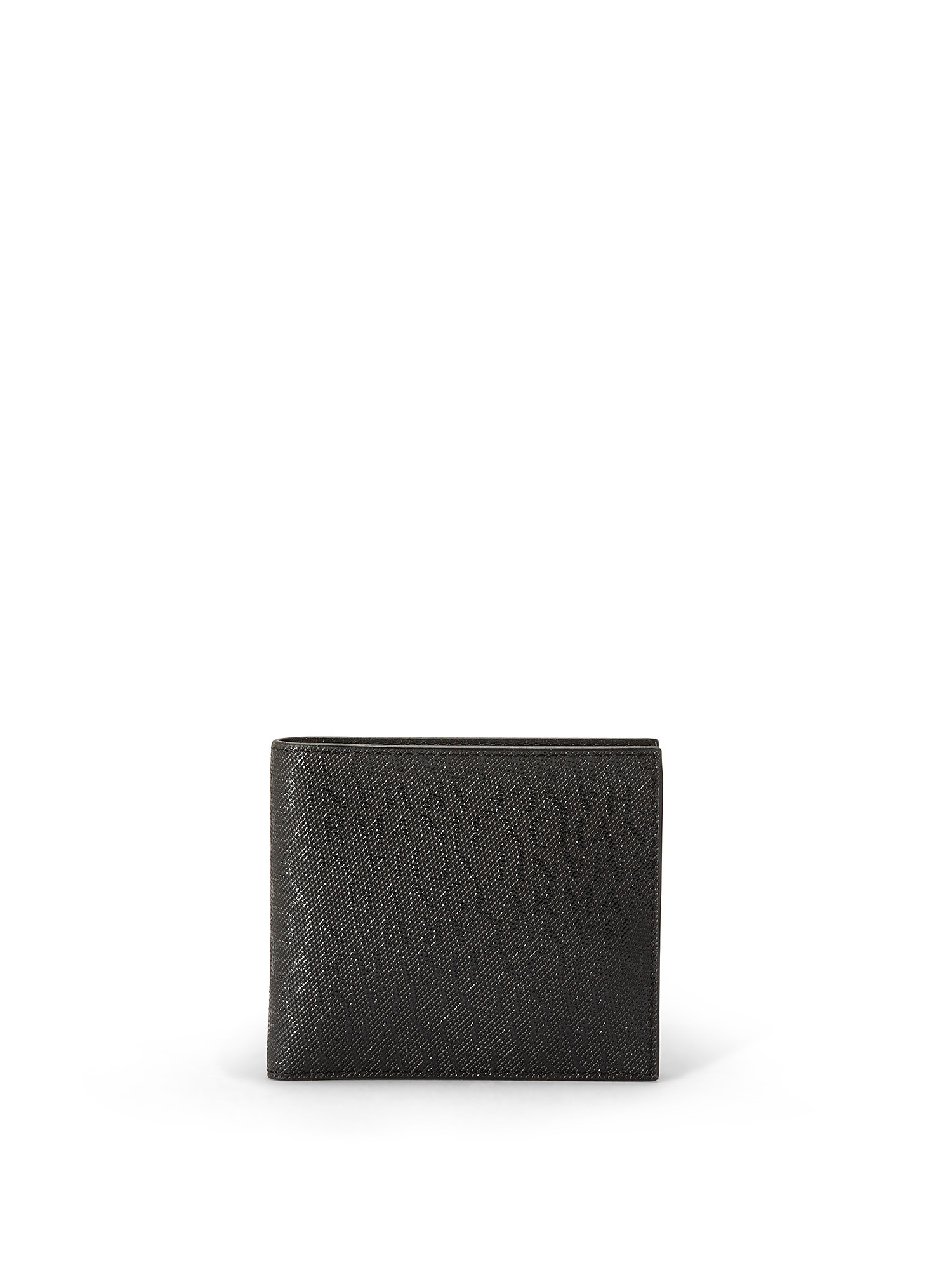 Armani Exchange - Wallet with all-over logo, Black, large image number 0