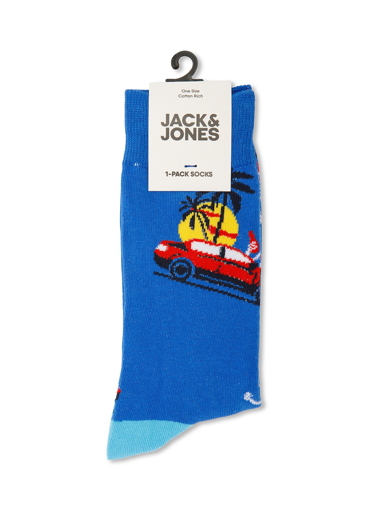 Casual socks with high cuff, Blue Cornflower, large image number 0