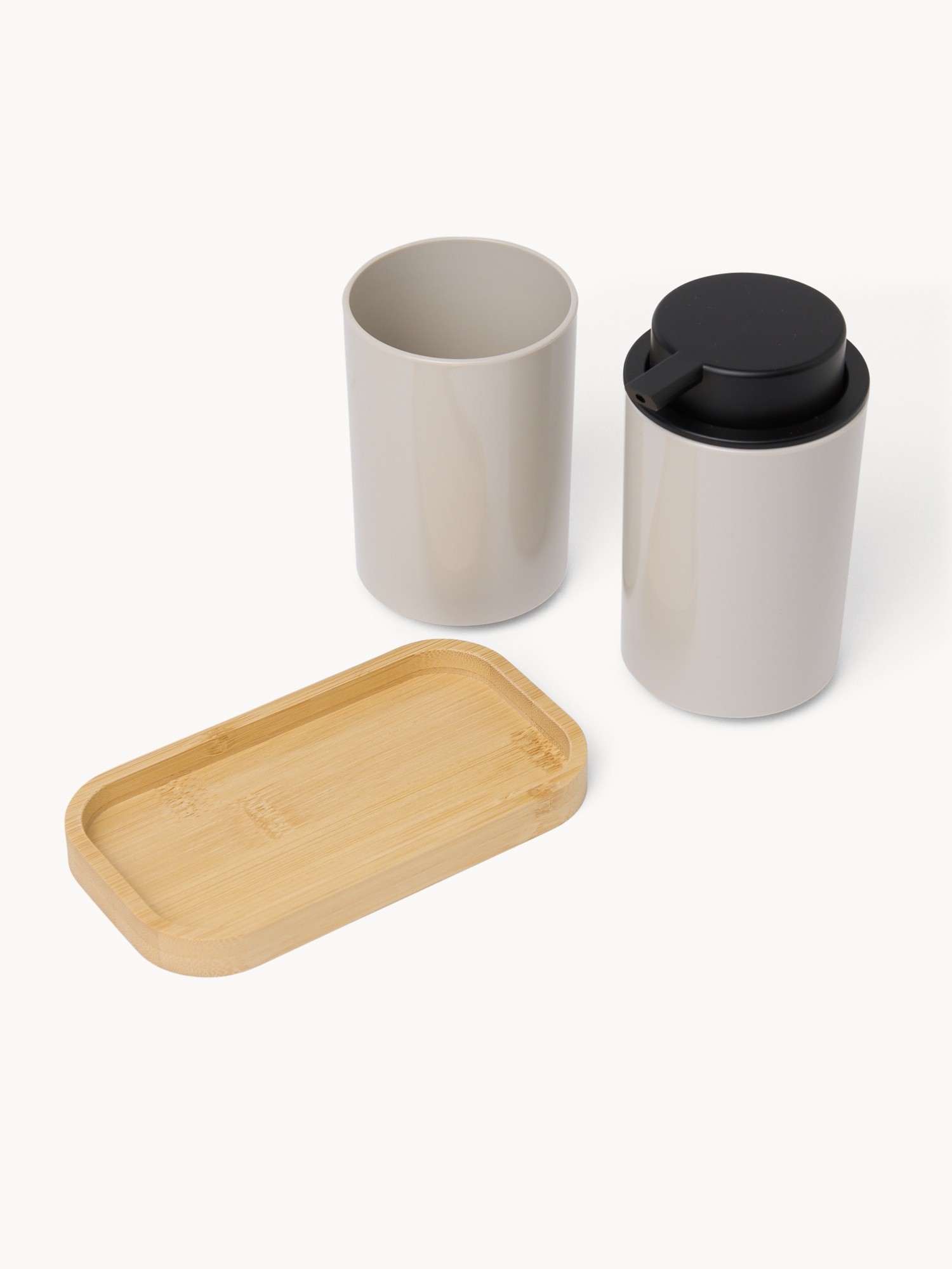 Bathroom Accessory Set - Introductory Price, Taupe Grey, large image number 1