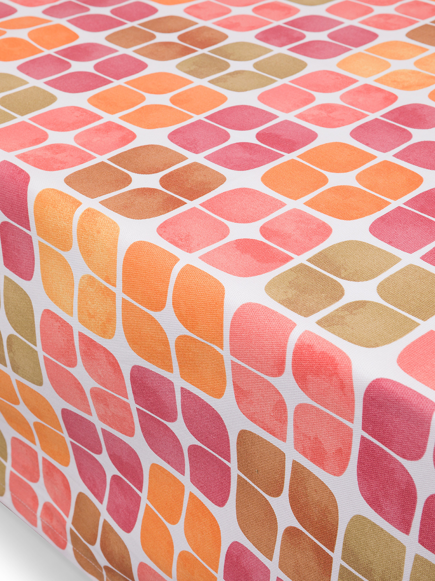 Tile print cotton tablecloth, Multicolor, large image number 1