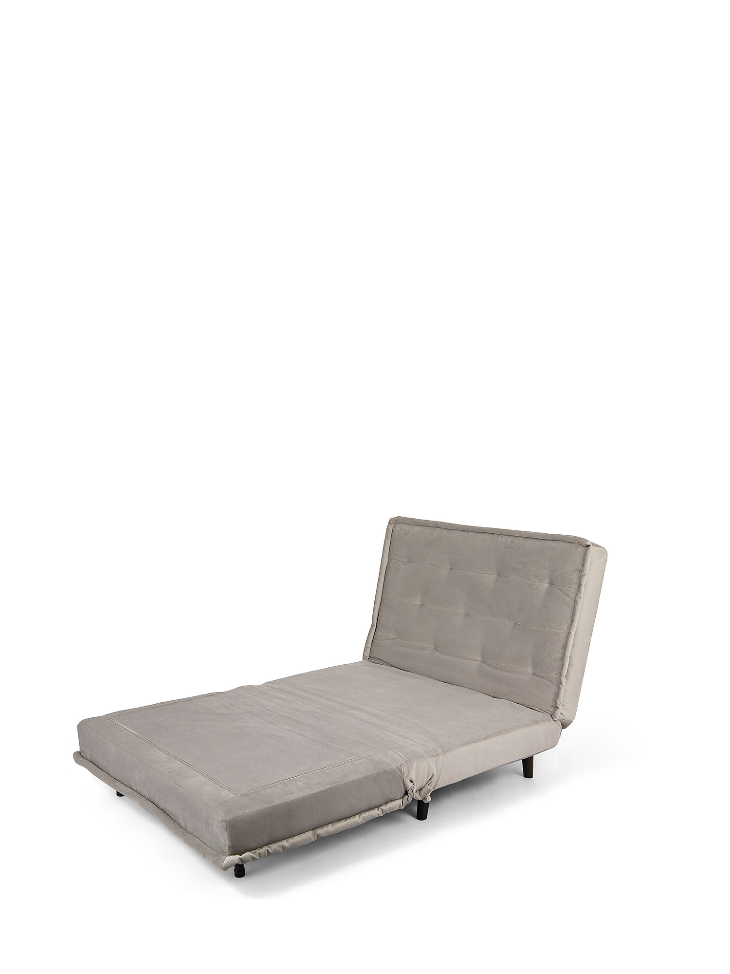 Guest velvet sofa bed, Grey, large image number 1