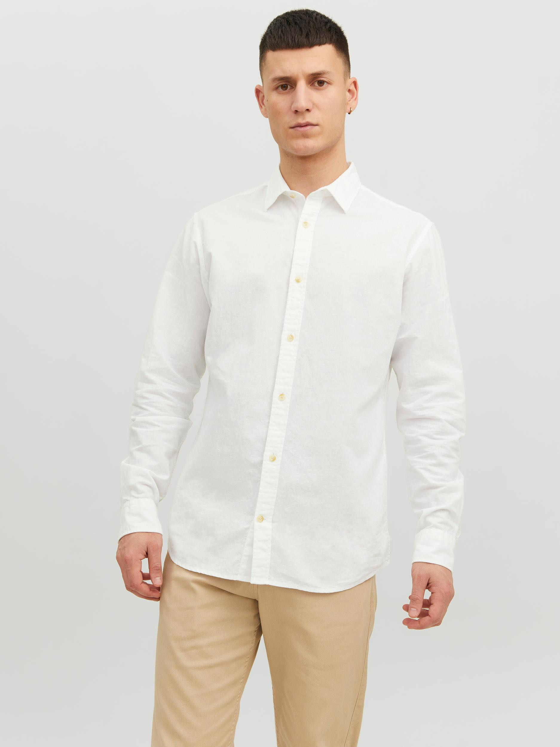 Jack & Jones - Slim fit shirt, White, large image number 3