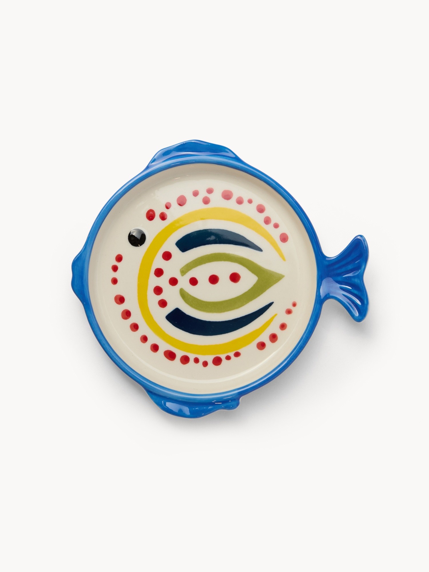 Ceramic fish saucer, Multicolor, large image number 0
