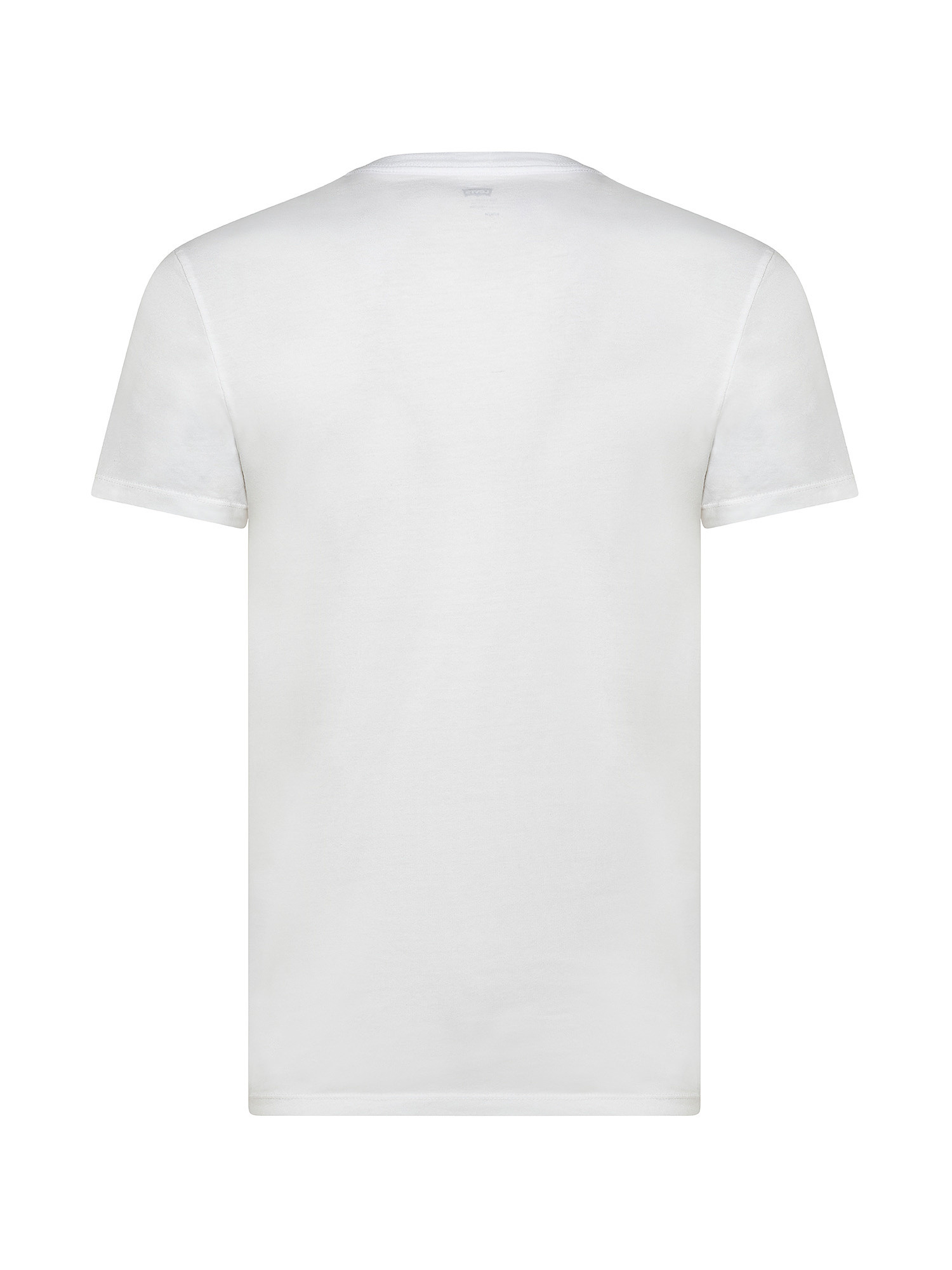 T-shirt a tinta unita, Bianco, large image number 1