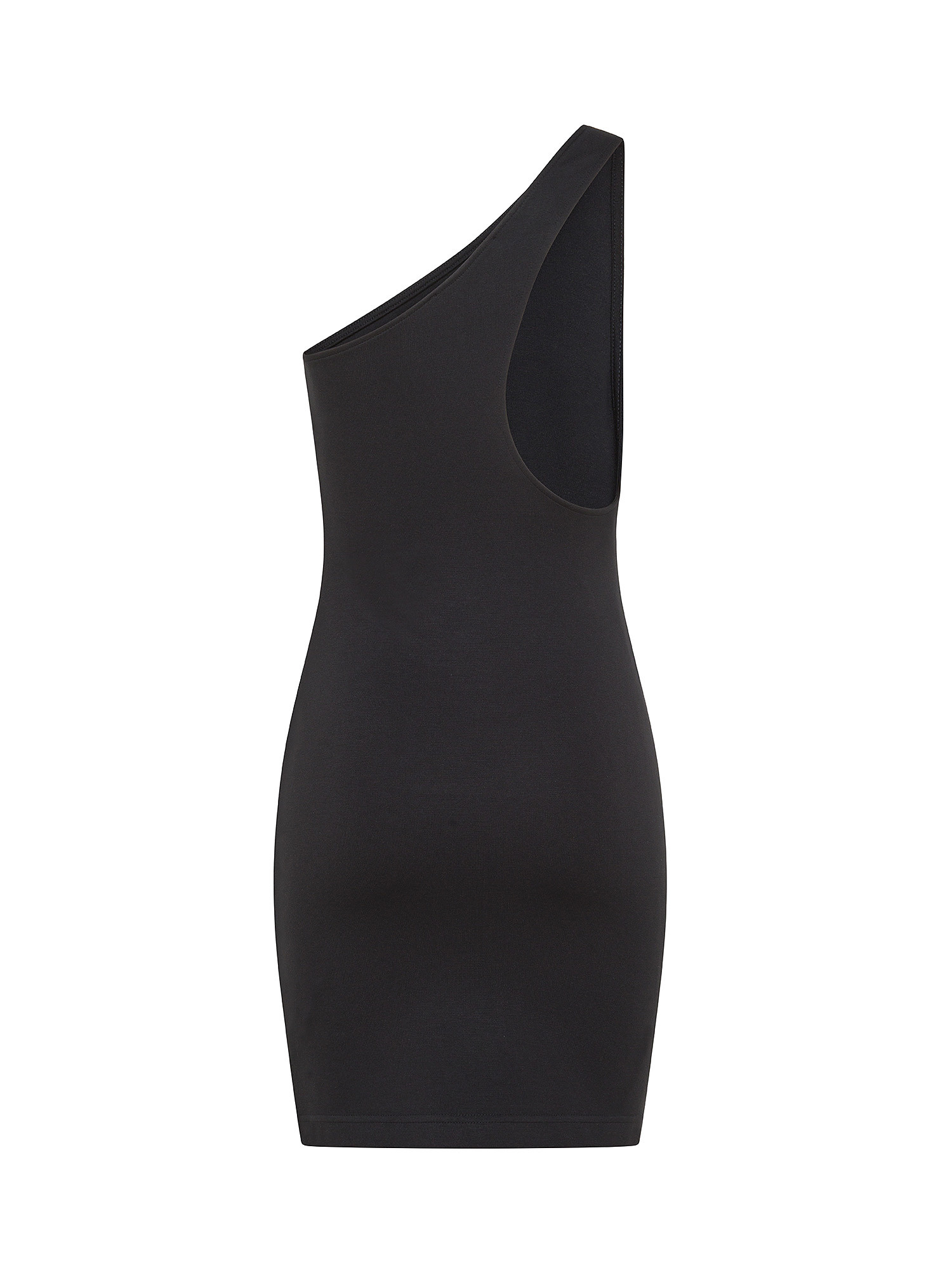 Calvin Klein Jeans - One Shoulder Dress In Jersey, Black, large image number 1