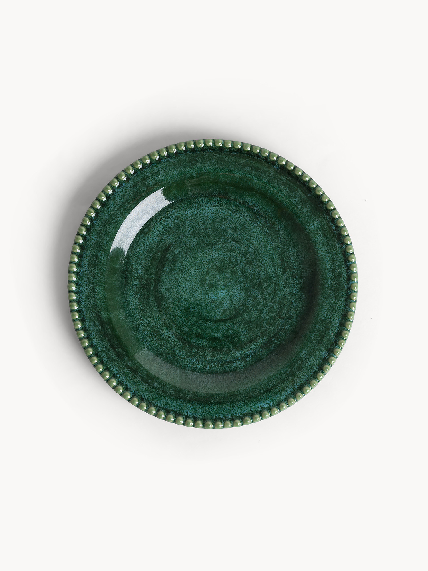 Pearl ceramic fruit plate, Green, large image number 0