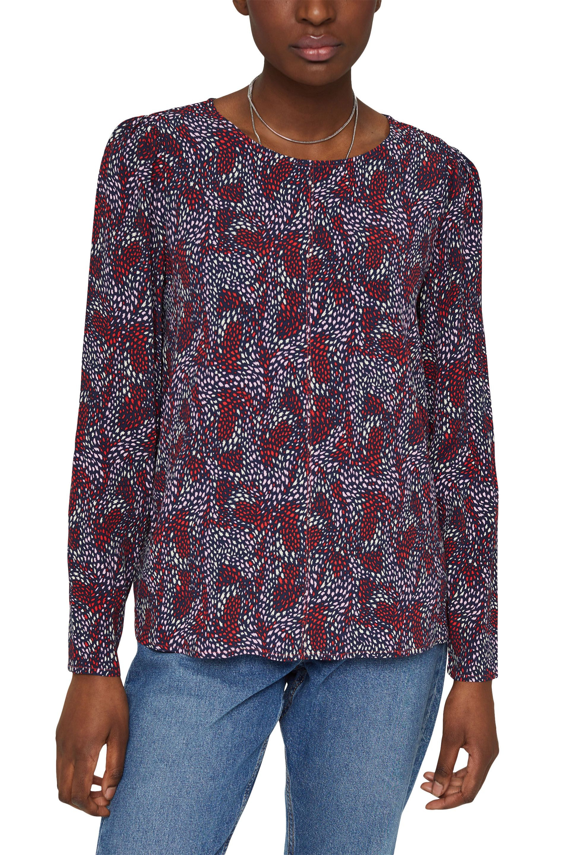 Blusa in viscosa, Multicolor, large image number 1