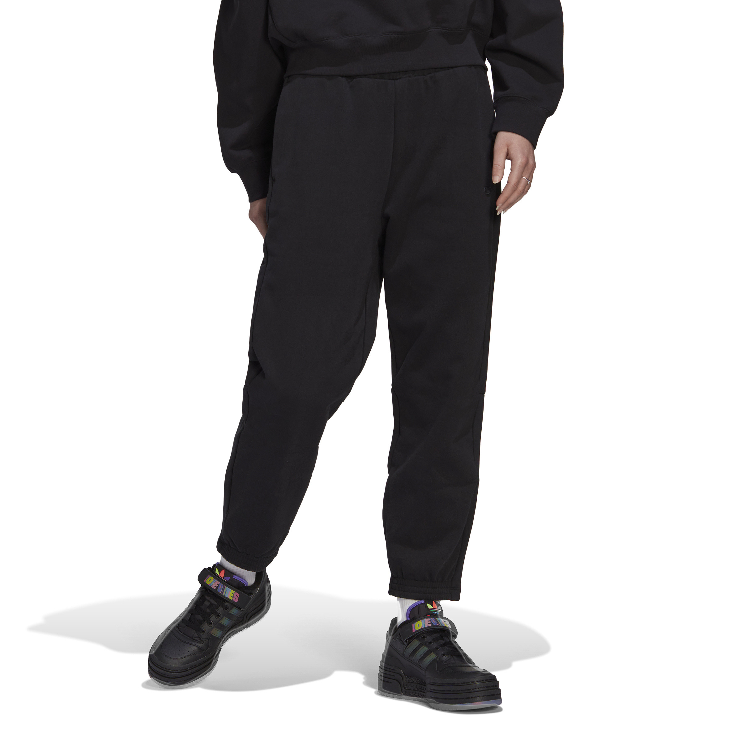 Adidas - Pantaloni jogger adicolor relaxed fit, Nero, large image number 2