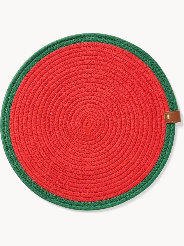 Round two-tone placemat