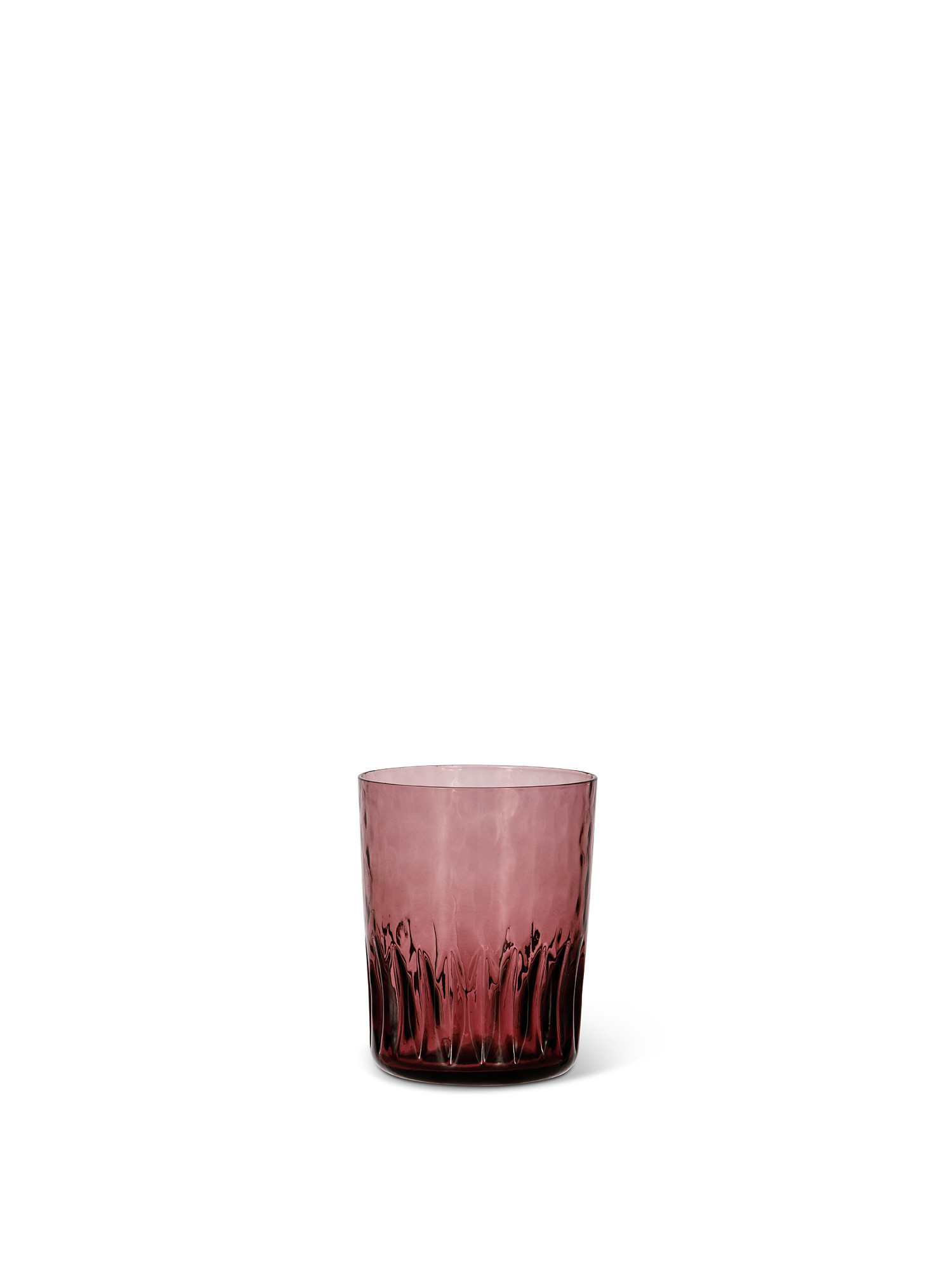 Colored glass water glass, Dark Pink, large image number 0