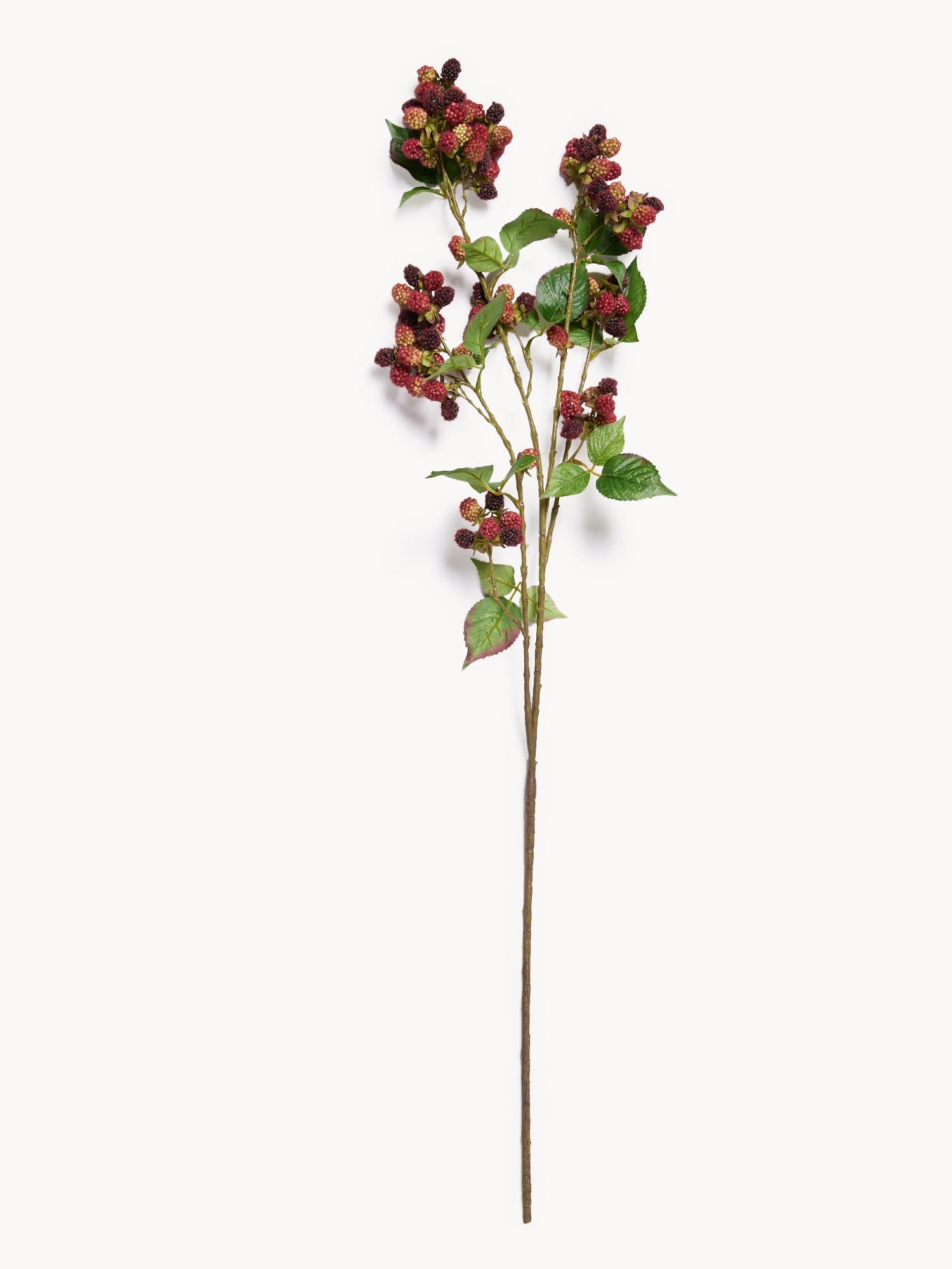 Artificial blackberry branch, Red, large image number 0