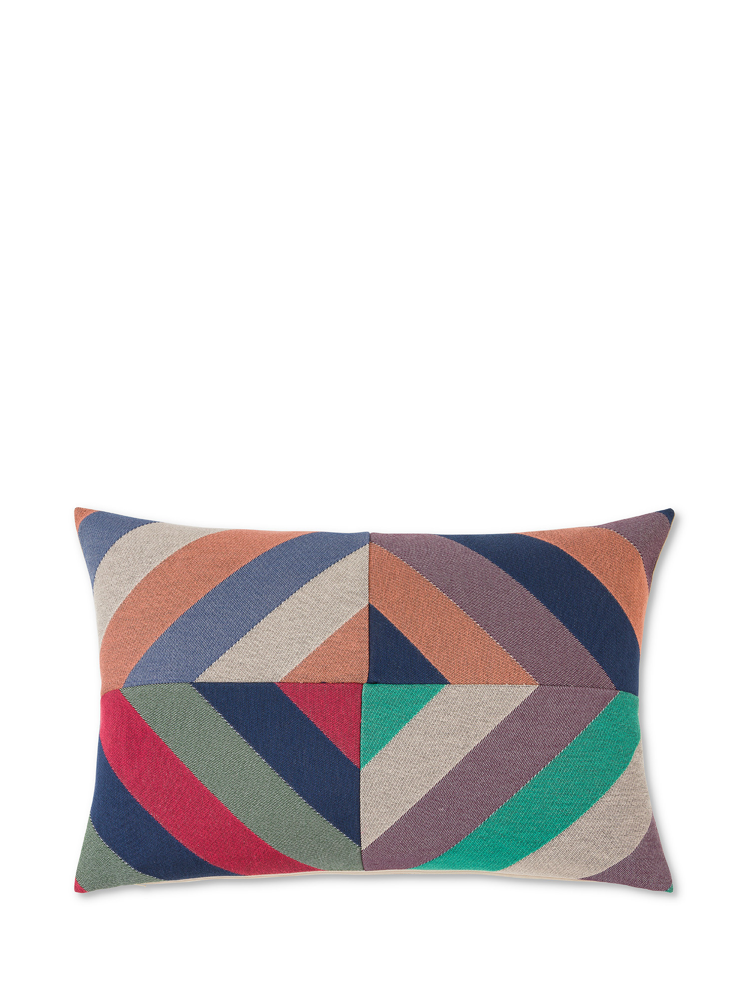 Patchwork motif cushion 35X55cm, Multicolor, large image number 0