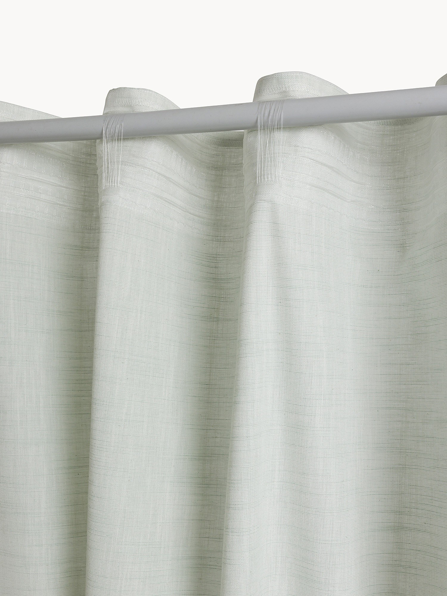 Tenda in cotone chambray con ricamo &agrave; jour, Verde Salvia, large image number 3