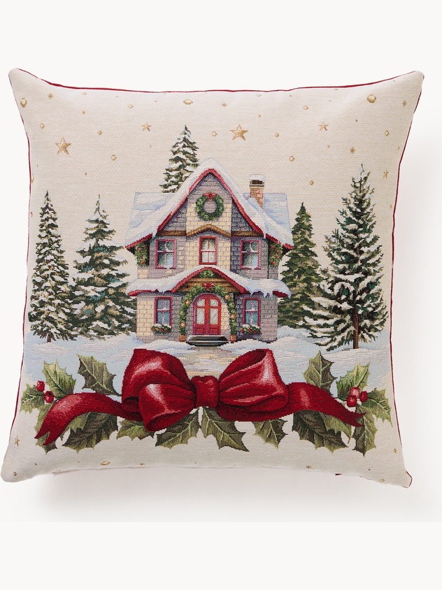 Gobelin fabric cushion with Christmas pattern 45x45cm
