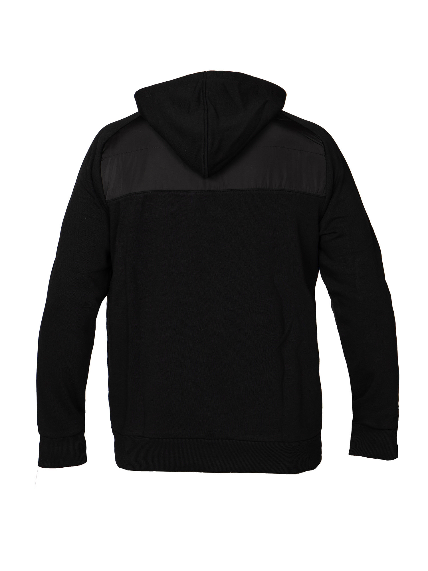 Slim fit sweatshirt with hood, Black, large image number 1