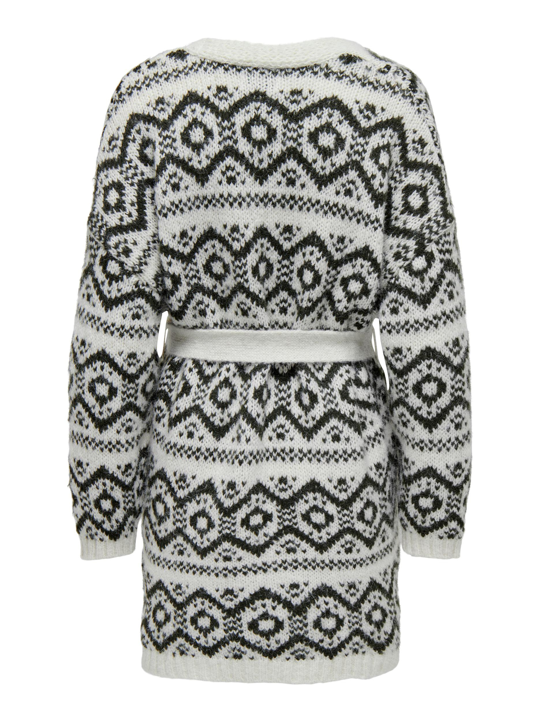 Only - Long cardigan with print, Grey, large image number 1
