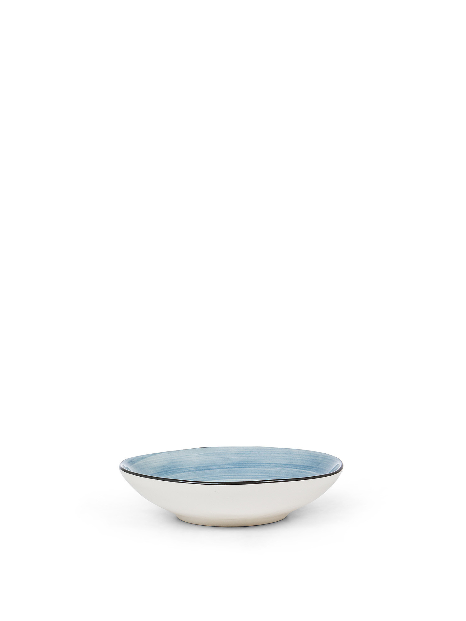 Tokyo stoneware soup plate, Blue, large image number 0
