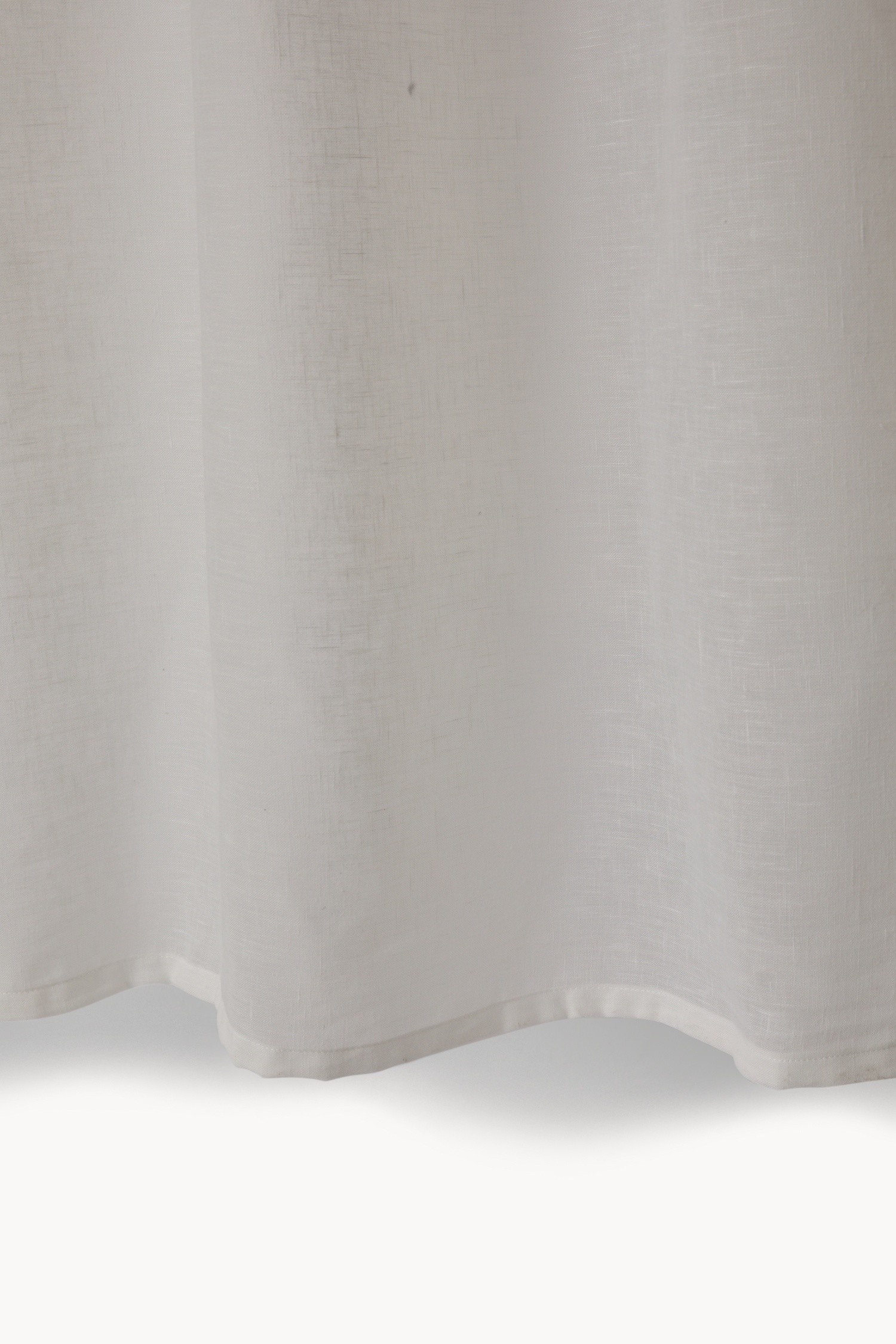 Set of 2 solid-color curtains - Discounted Price, White, large image number 1