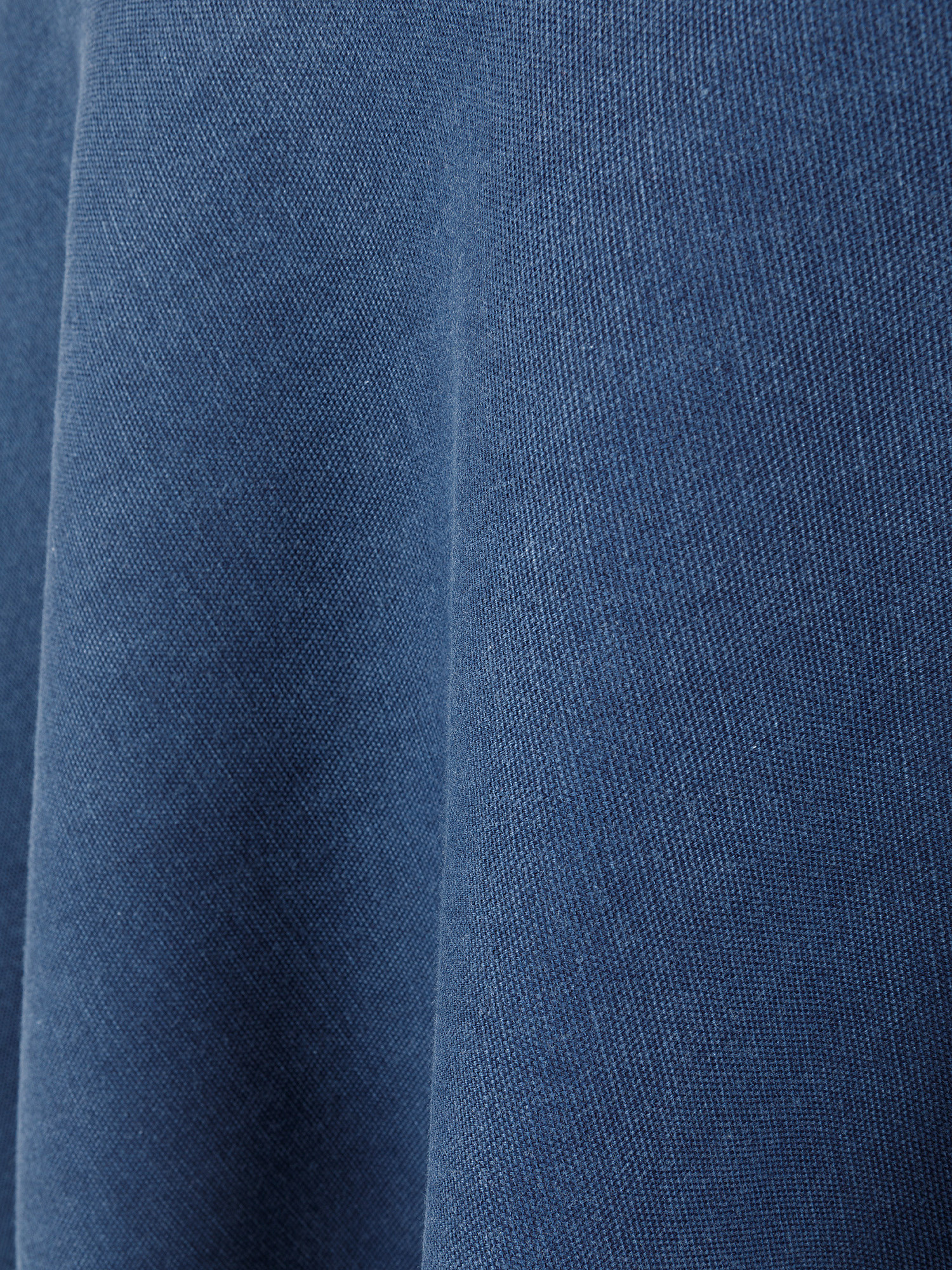 Tovaglia ovale in cotone lavato tinta unita, Blu, large image number 1