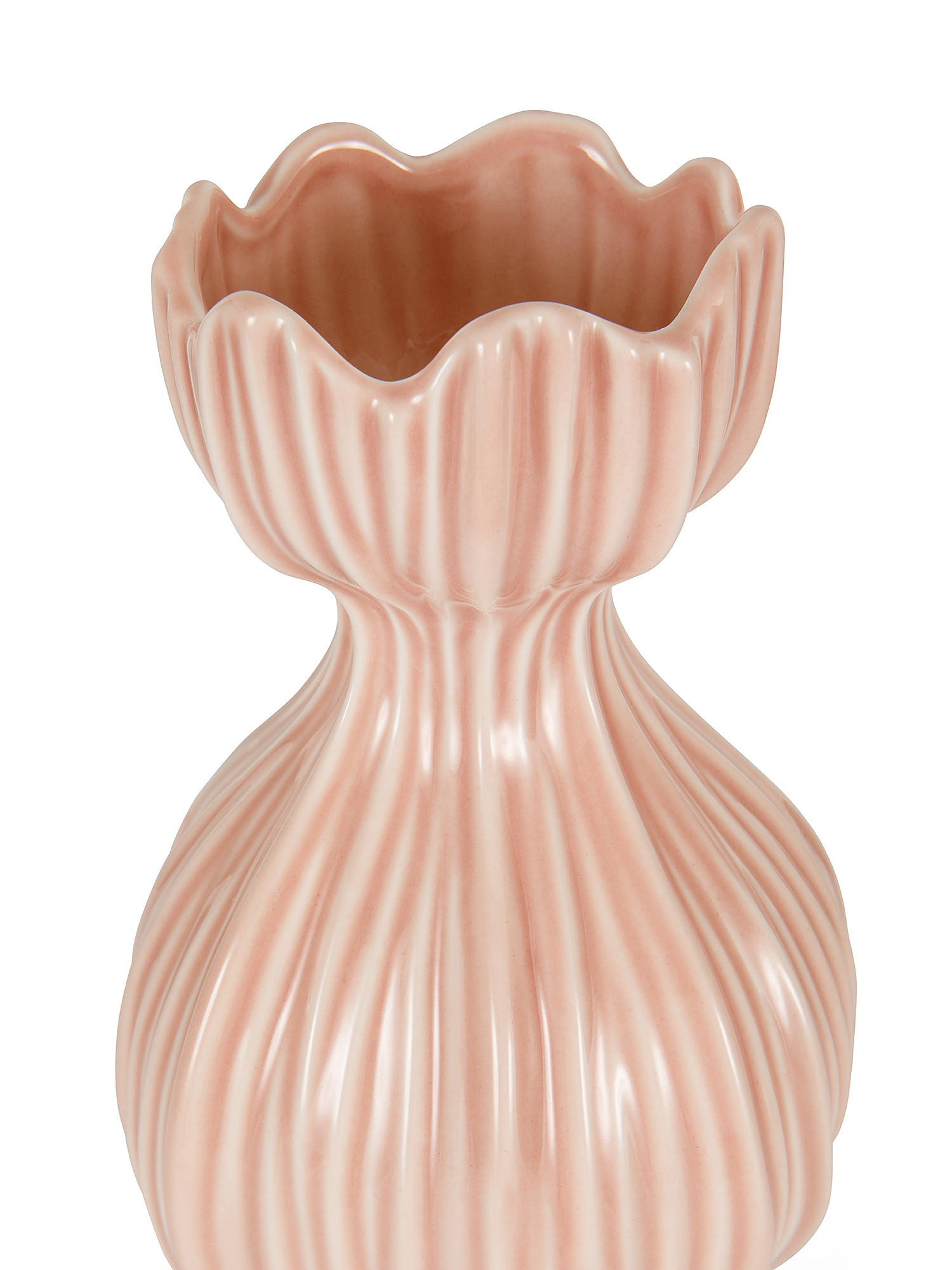 Colored porcelain vase, Pink, large image number 1