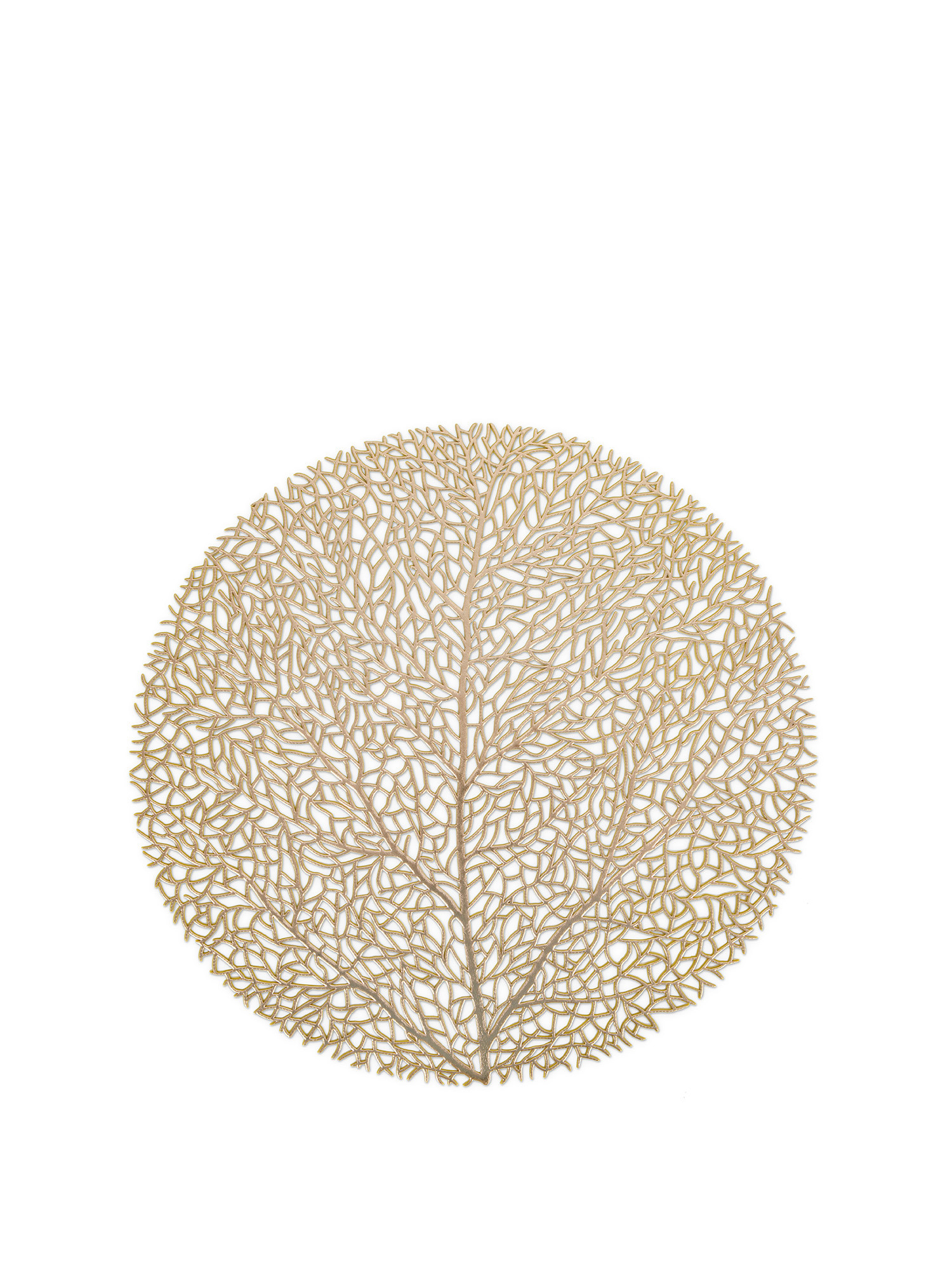 Plastic placemat with gold tree motif, Gold, large image number 0