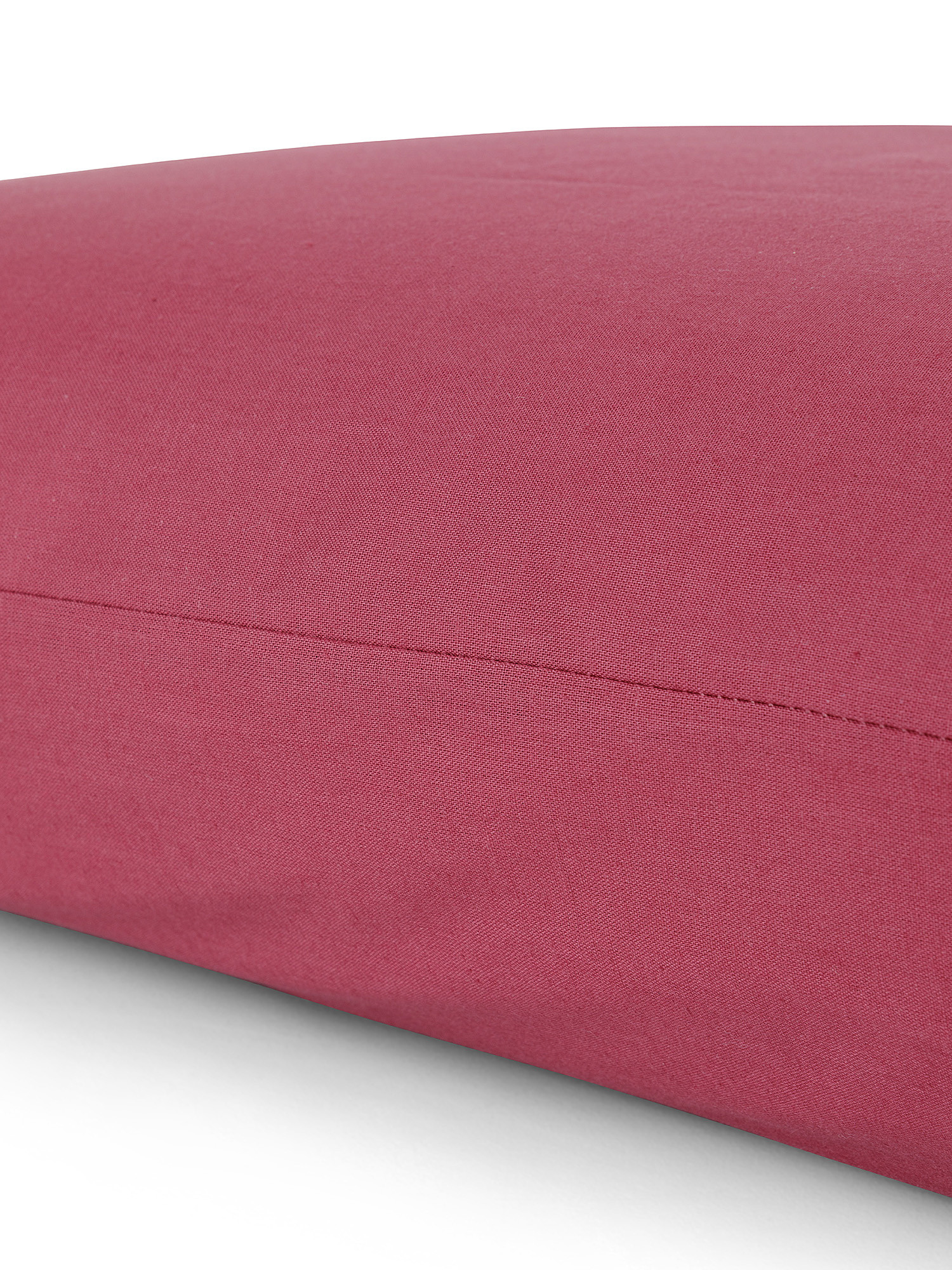 Solid color 100% cotton pillowcase, Red, large image number 1