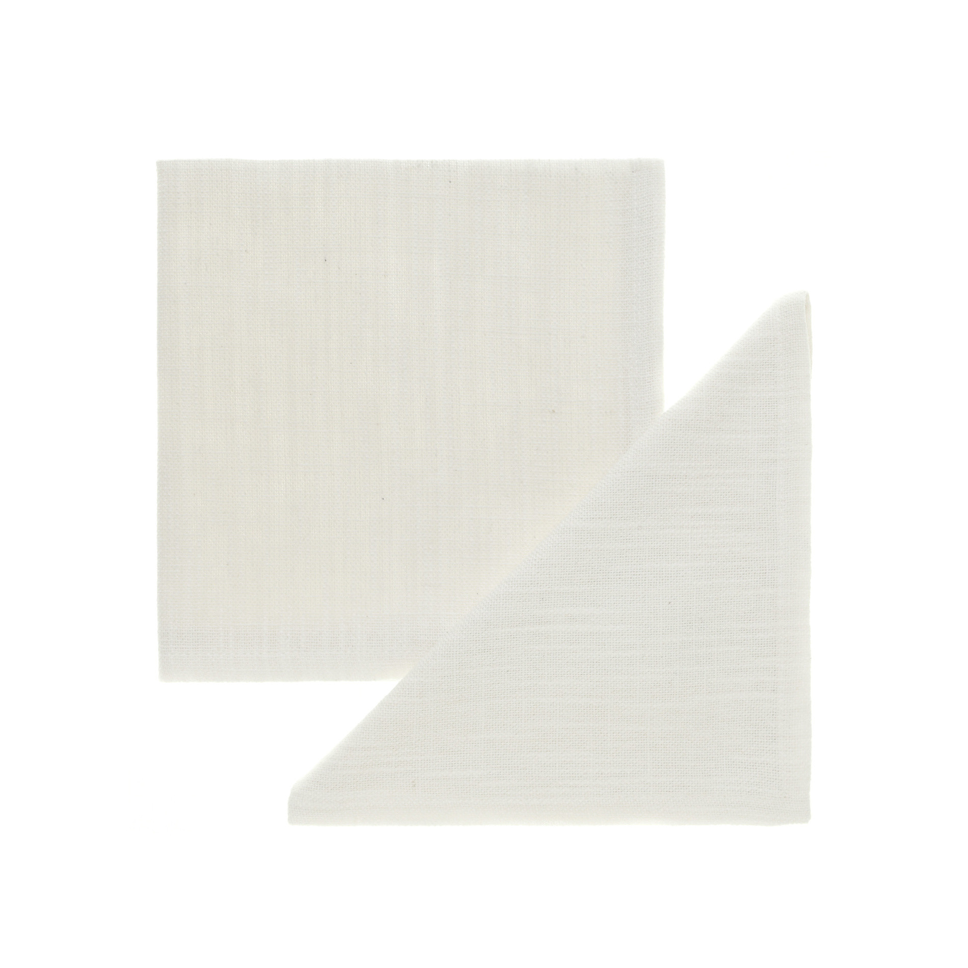 Pair of cotton slub napkins, White, large image number 0