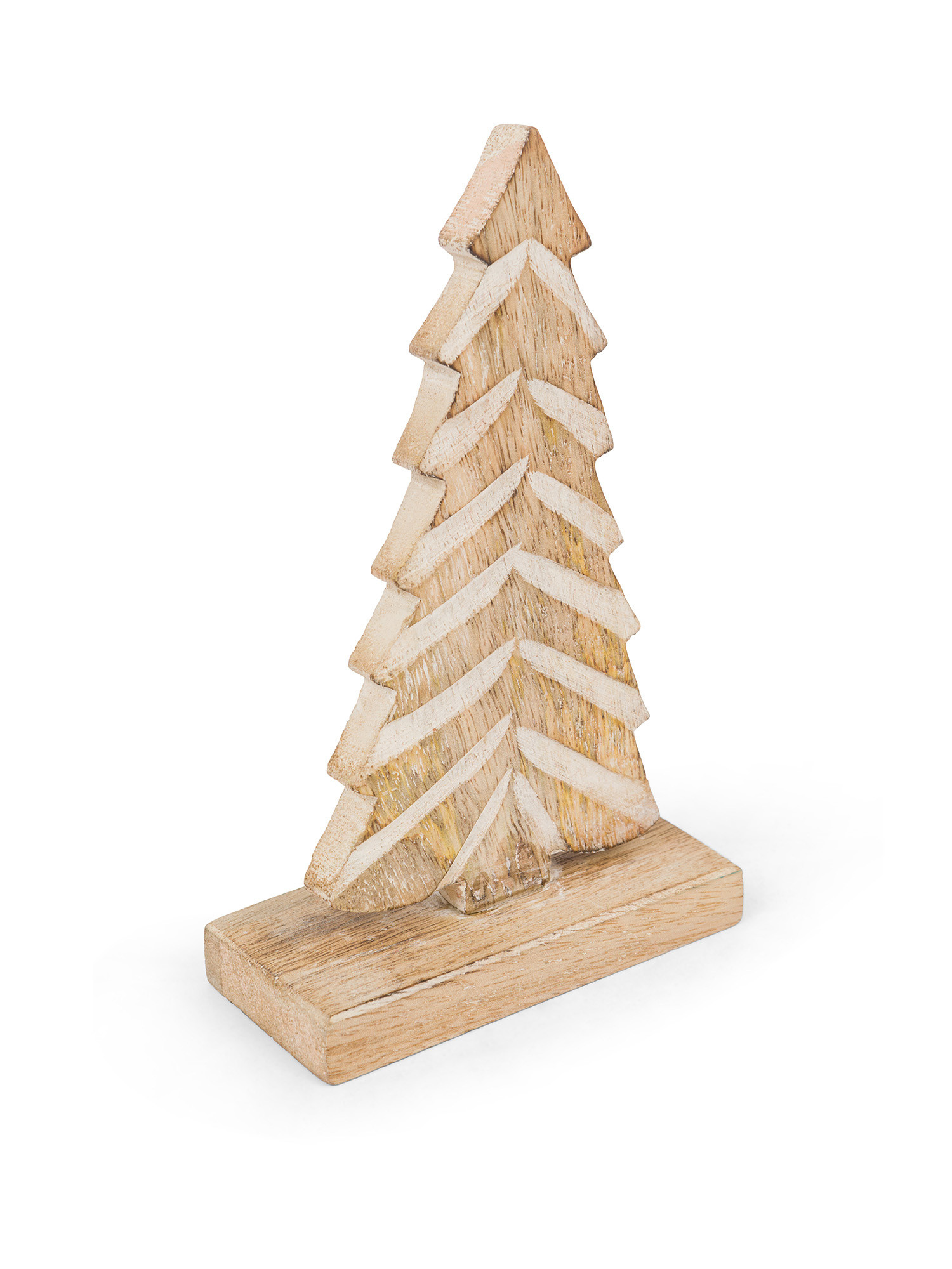 Tree-shaped wooden decoration, Beige, large image number 1