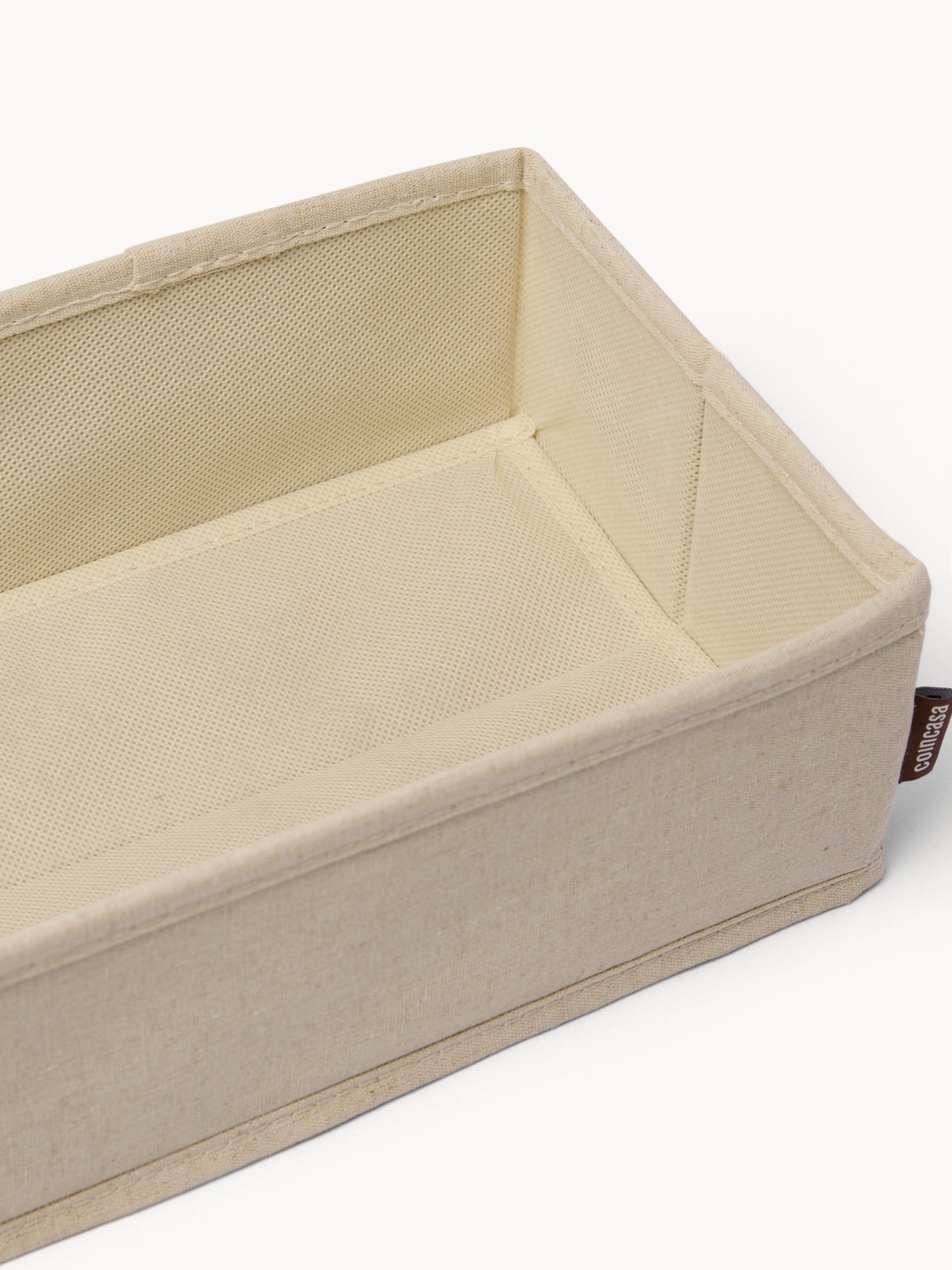 Rectangular linen organizer, Light Beige, large image number 1