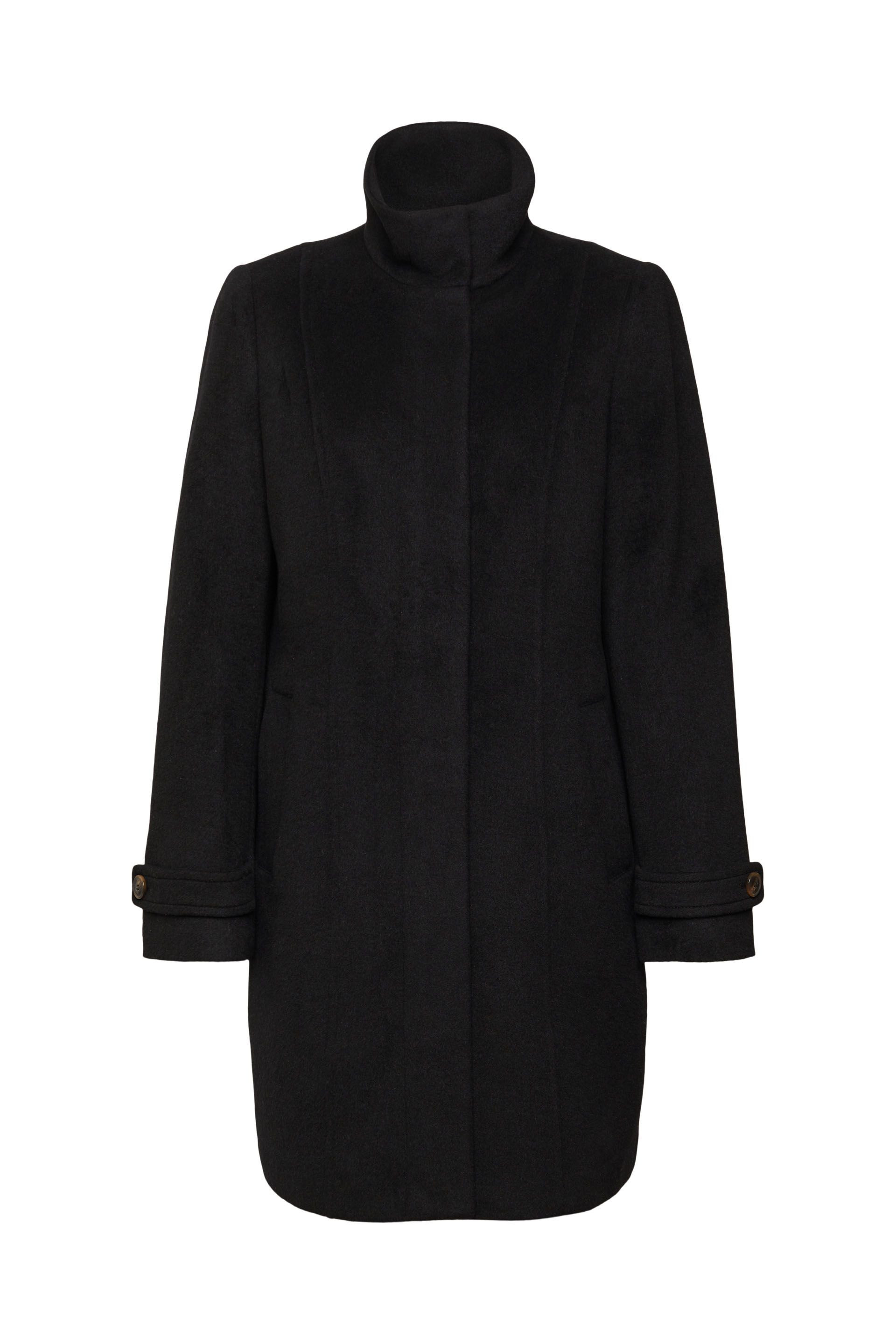 Collared coat, Black, large image number 0