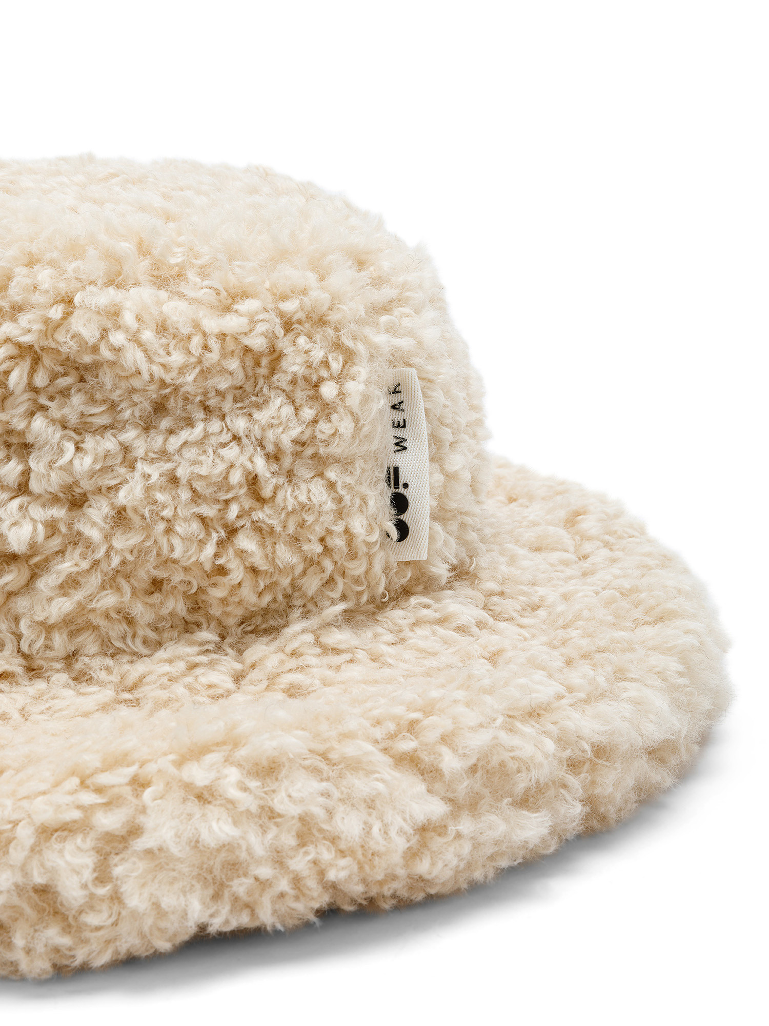 Cappello in eco-pelliccia, Crema, large image number 1