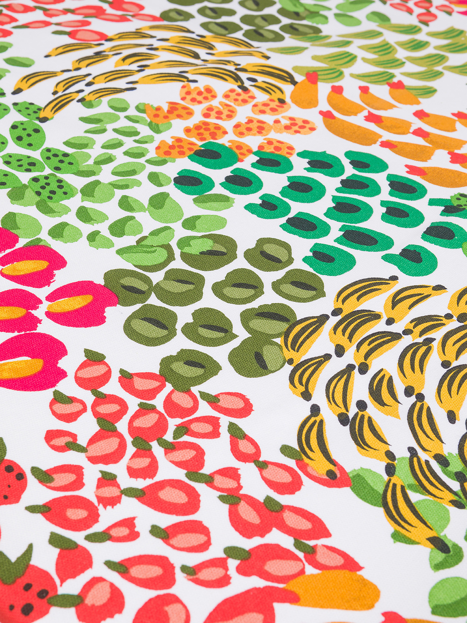 Tovaglia panama di cotone stampa frutti, Multicolor, large image number 1